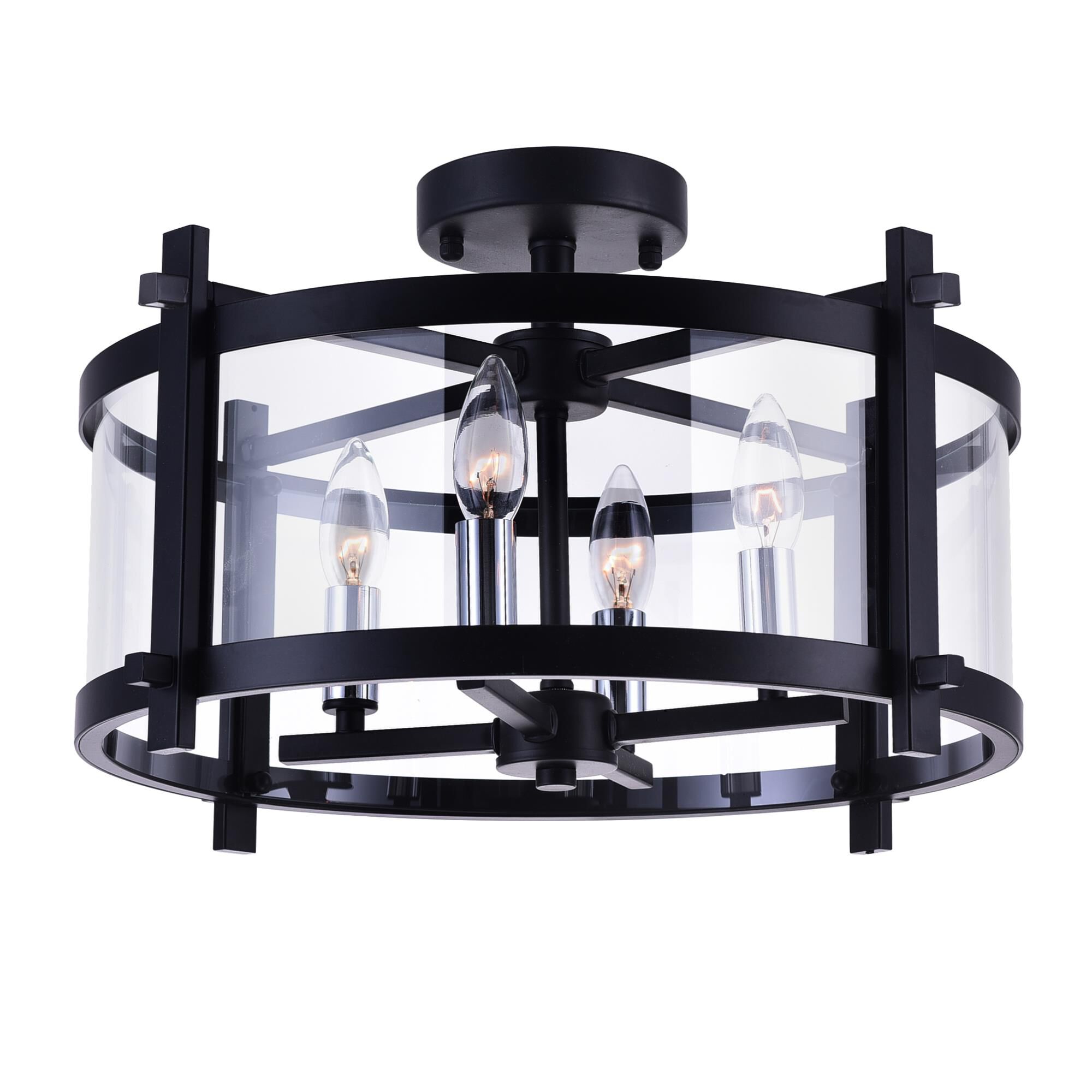 Miette 18 Inch 4 Light Flush Mount by CWI Lighting