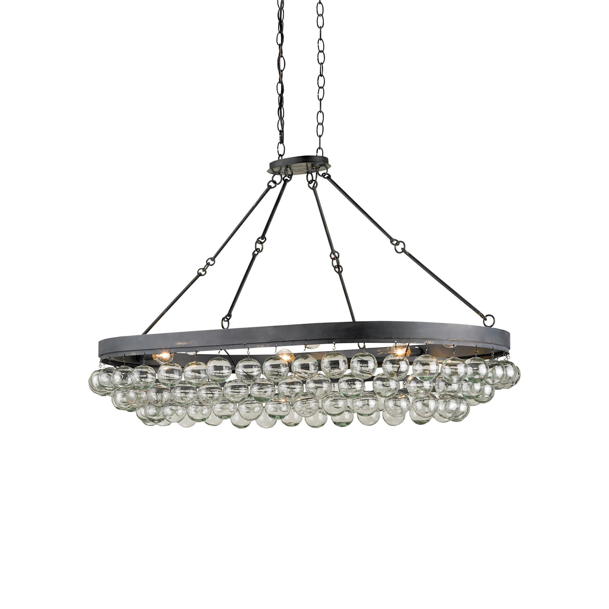 Balthazar 46 Inch 6 Light Semi Flush Mount,