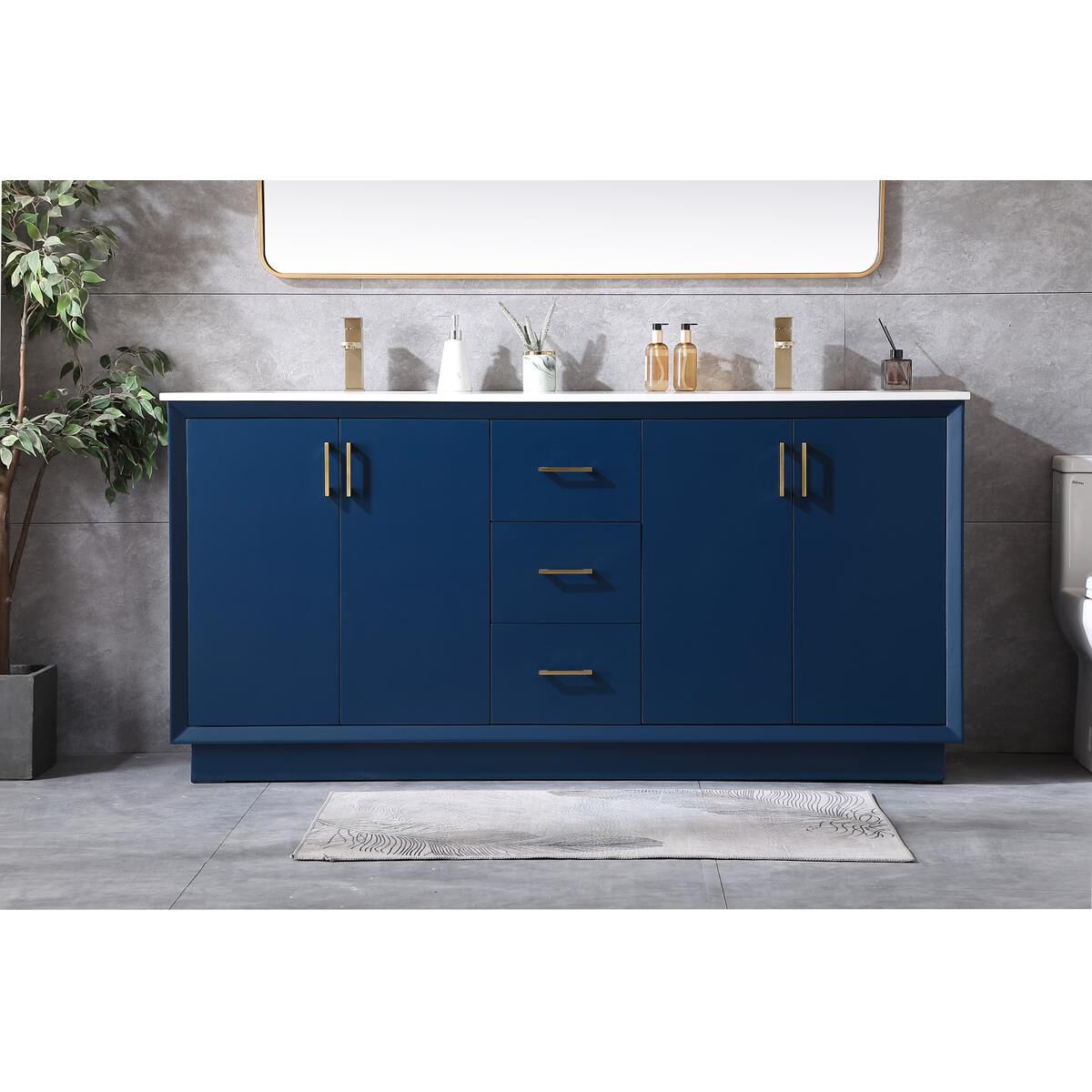 Shown in Blue finish