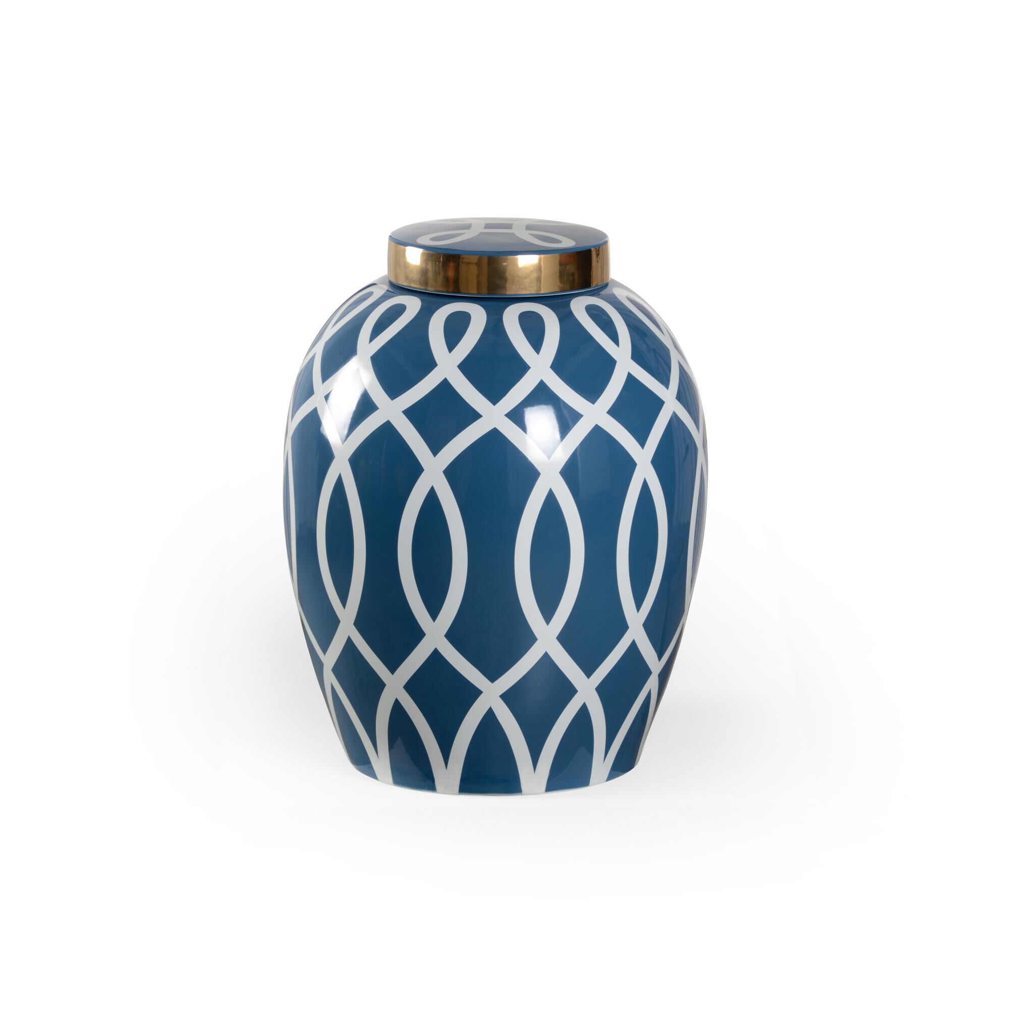 Shown in Blue Glaze/Metallic Gold finish