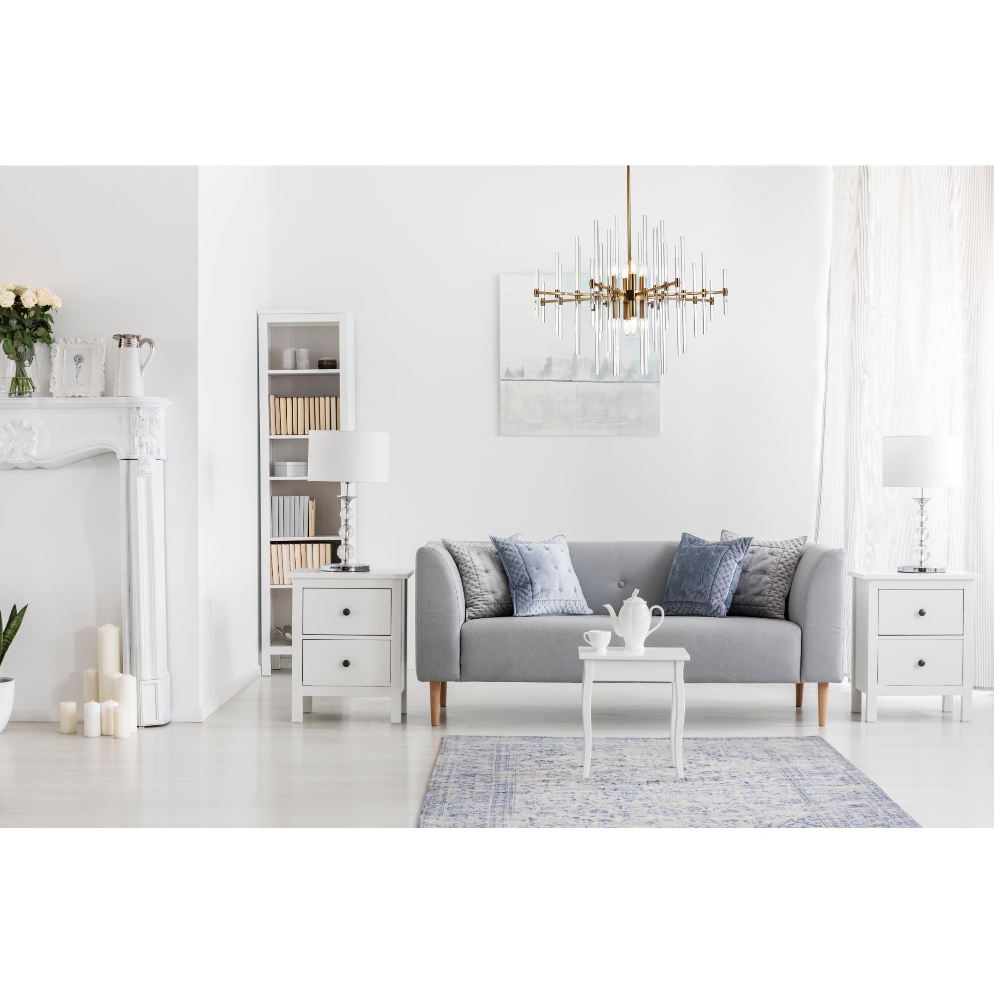 Sienna 27 Inch 8 Light Chandelier by Elegant Lighting