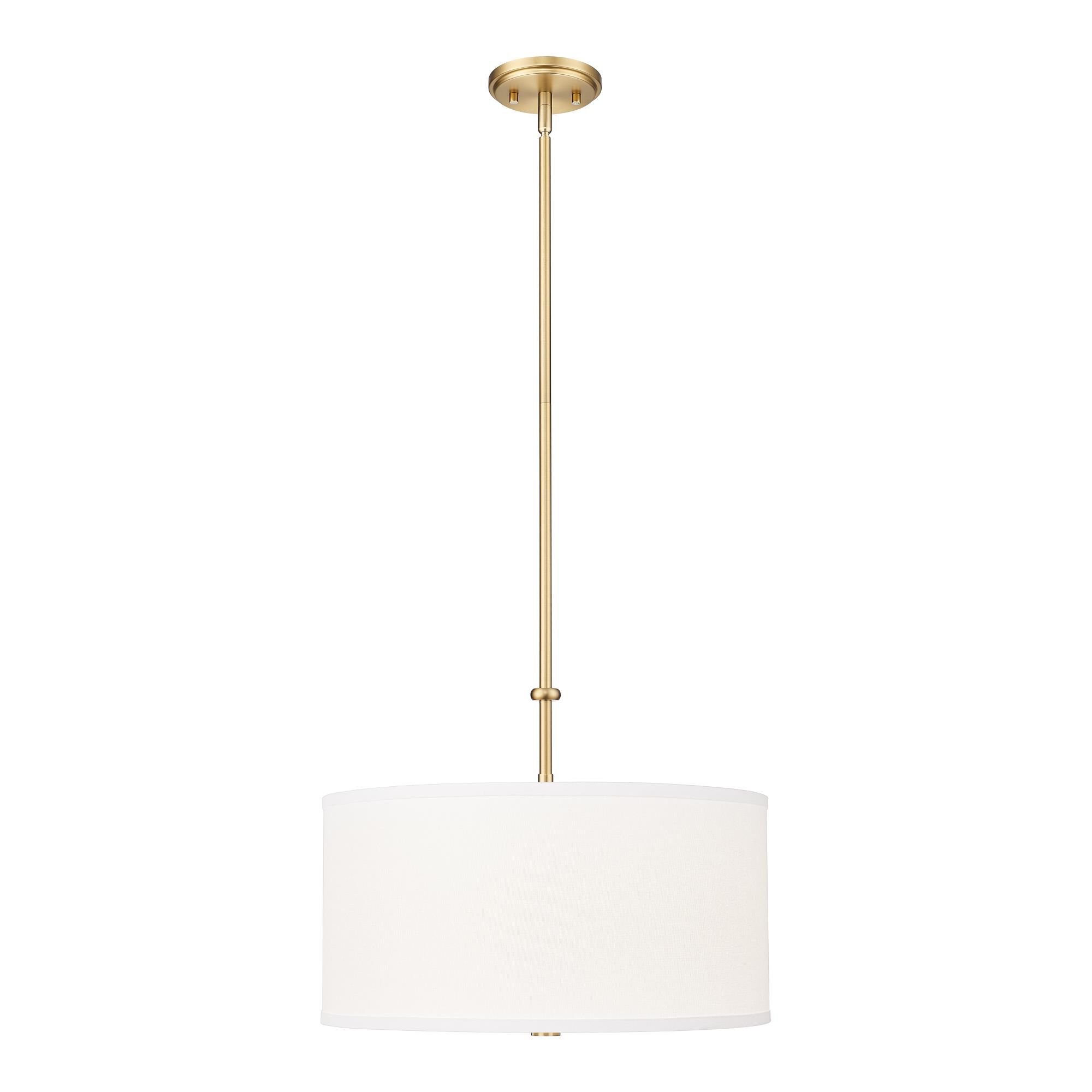 Shown in Modern Gold finish and White glass