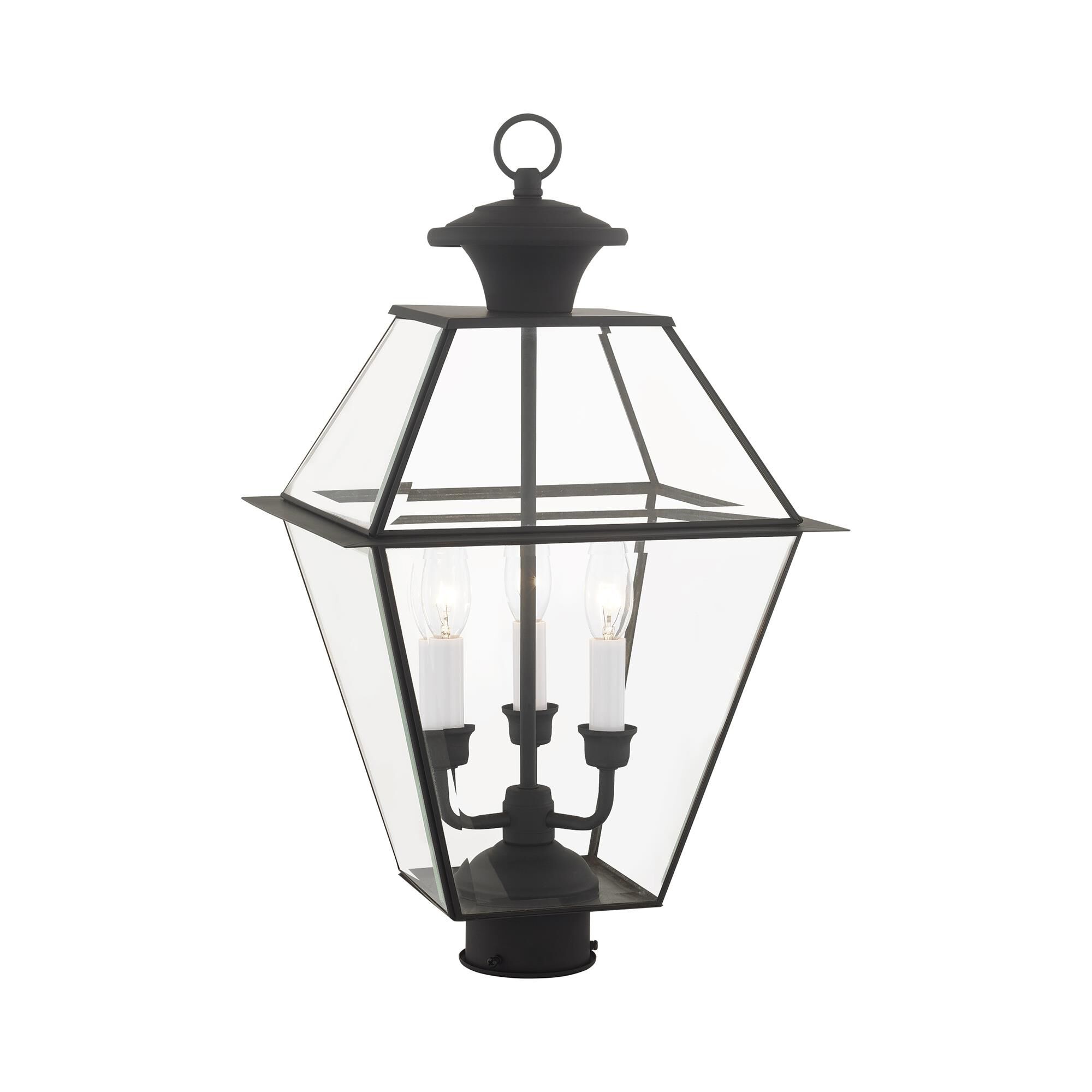 Westover 21 Inch Tall 3 Light Outdoor Post Lamp by Livex Lighting