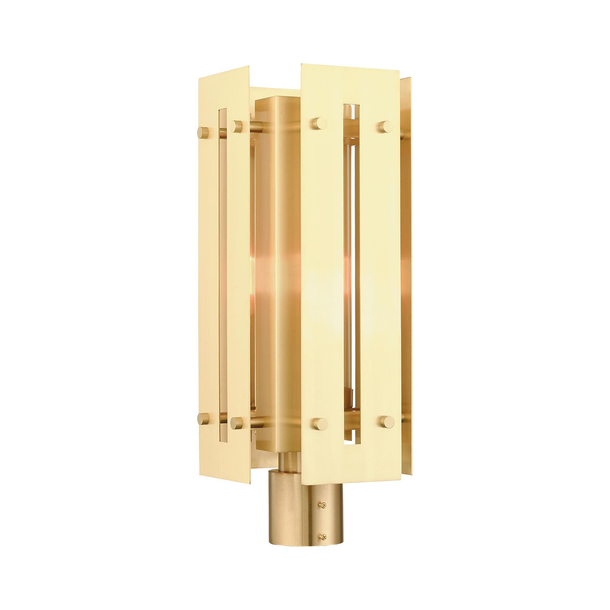 Shown in Satin Brass finish and Clear glass and Clear Glass shade