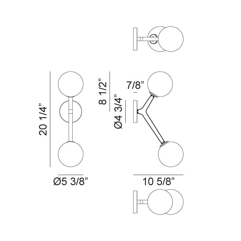 Rami 20 Inch Wall Sconce by Matteo Lighting