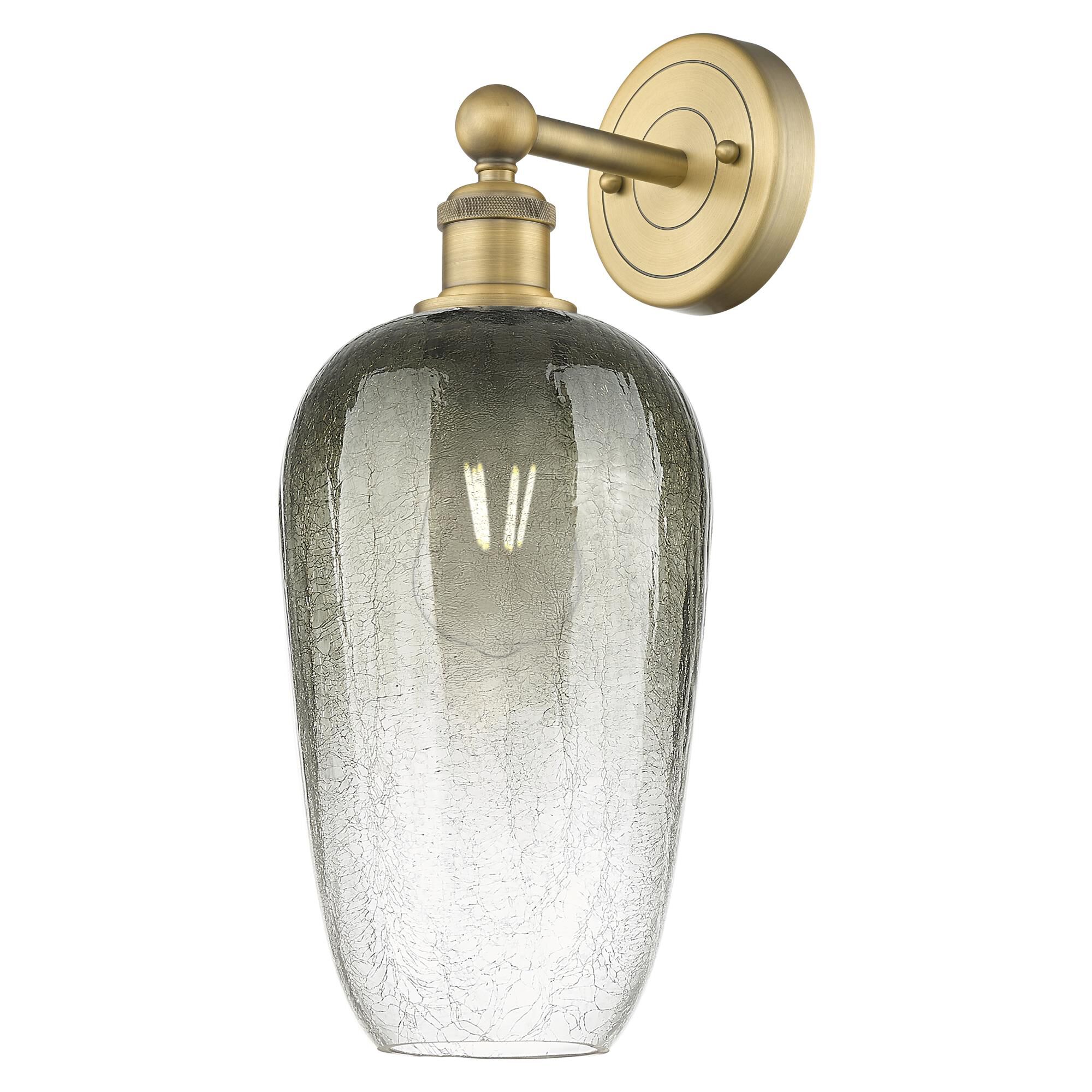 Shown in Brushed Brass finish and Slate glass