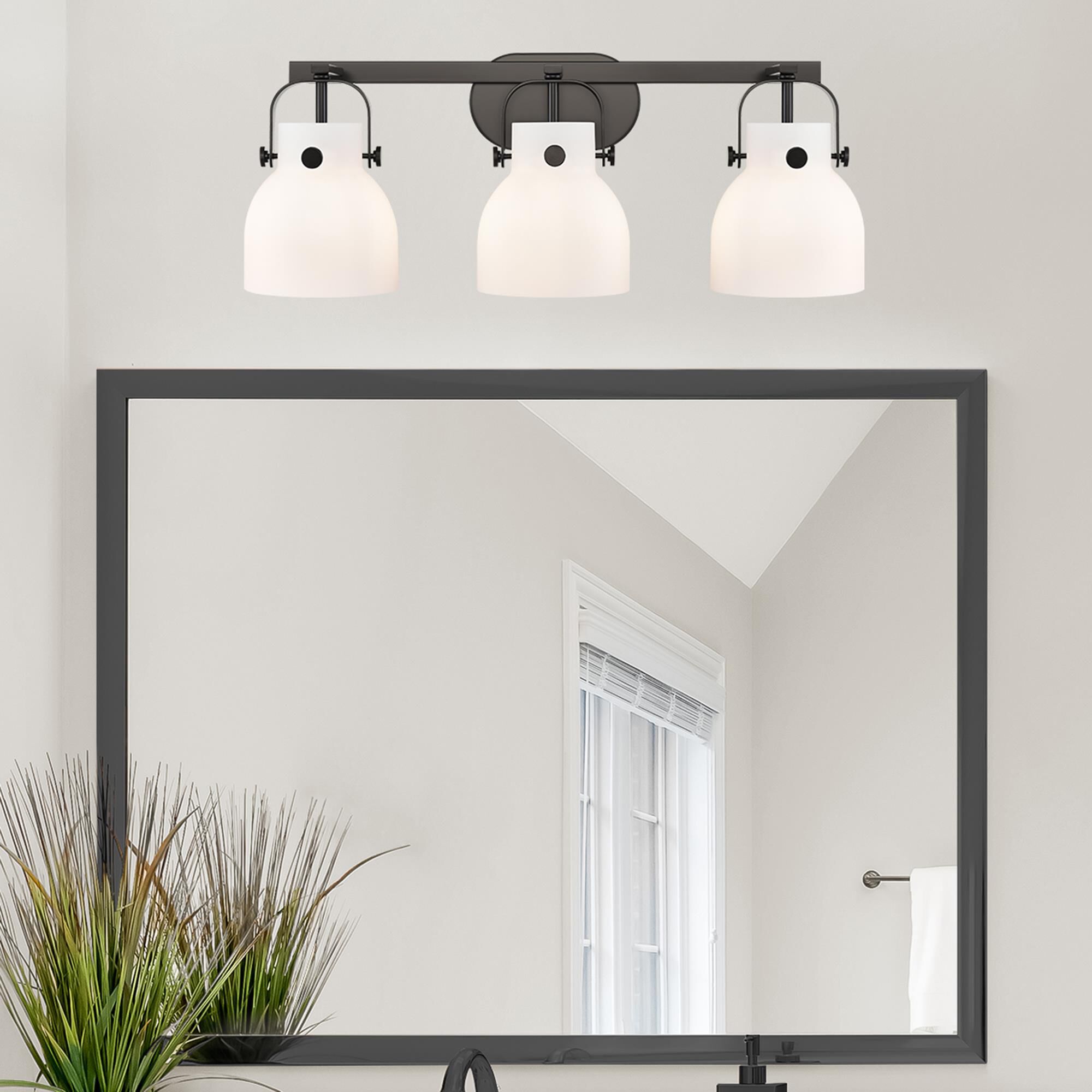 Bruno Marashlian Pilaster II Bell 27 Inch Bath Vanity Light by Innovations Lighting