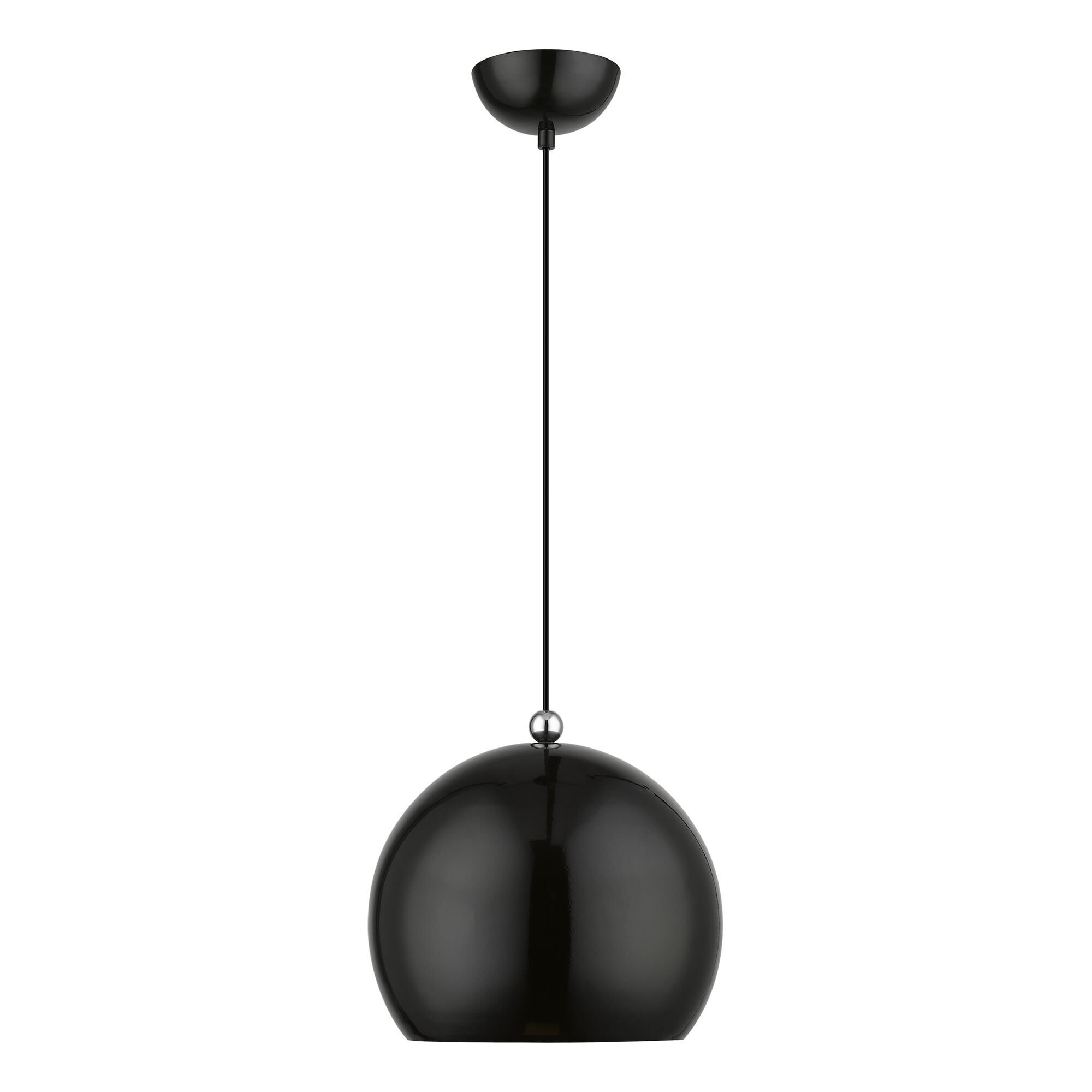 Shown in Shiny Black with Polished Chrome Accents finish and Shiny Black Steel With Shiny White Inside shade