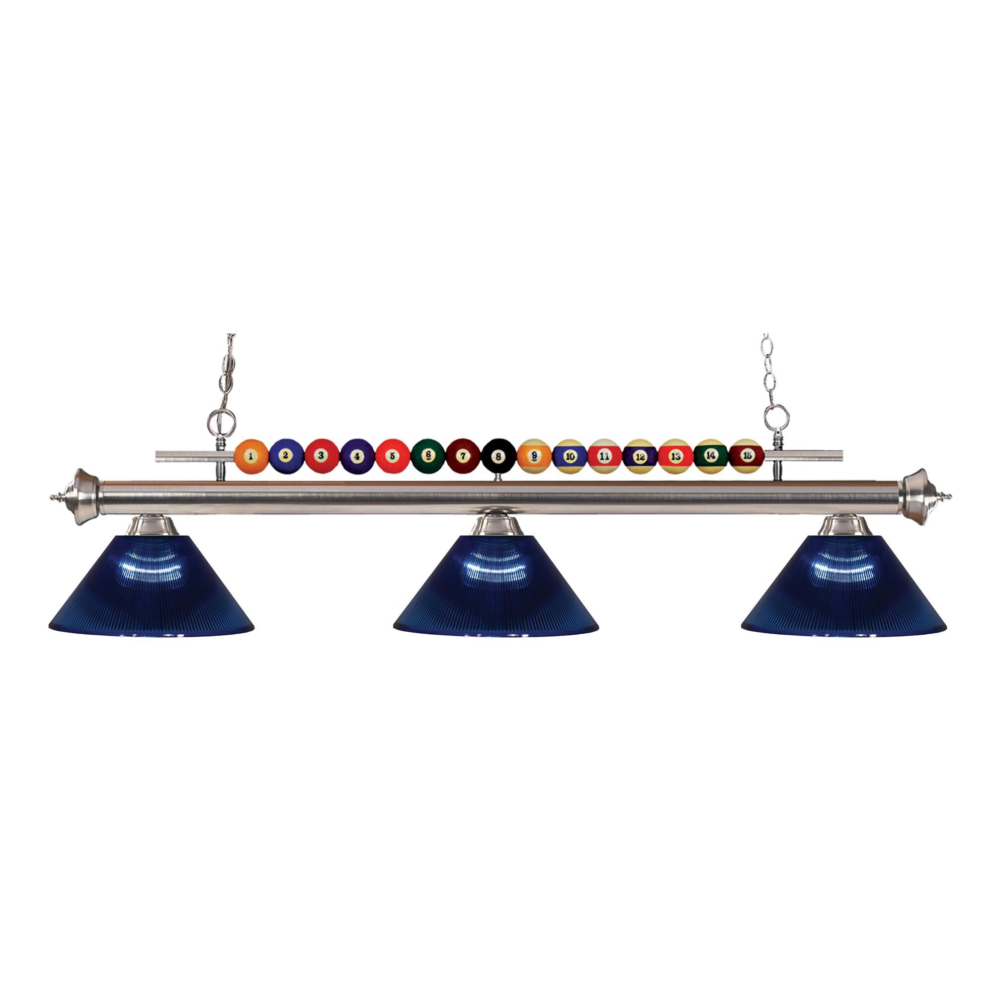 Shown in Brushed Nickel finish and Acrylic glass and Acrylic shade