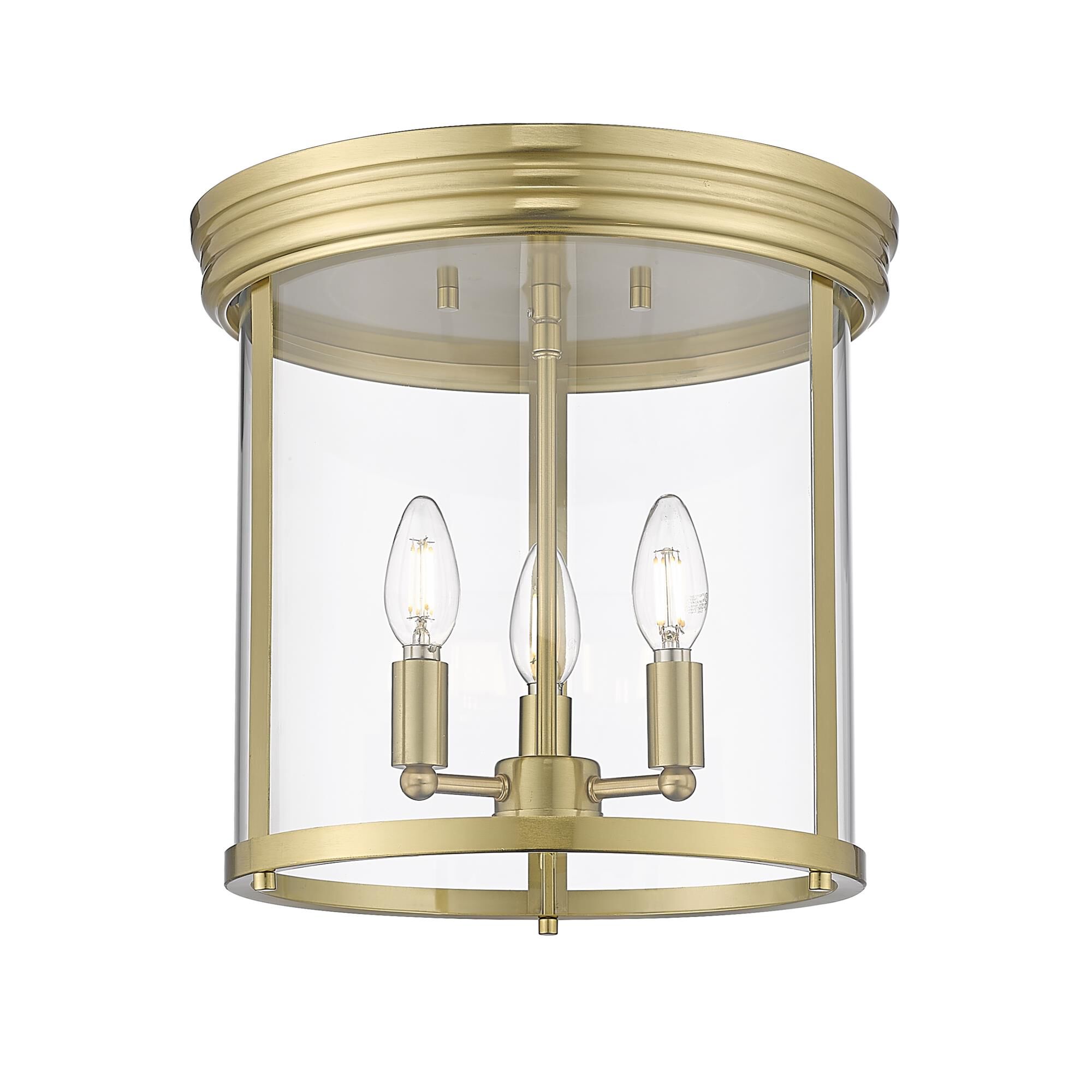 Shown in Luxe Gold finish and Clear glass and Clear shade