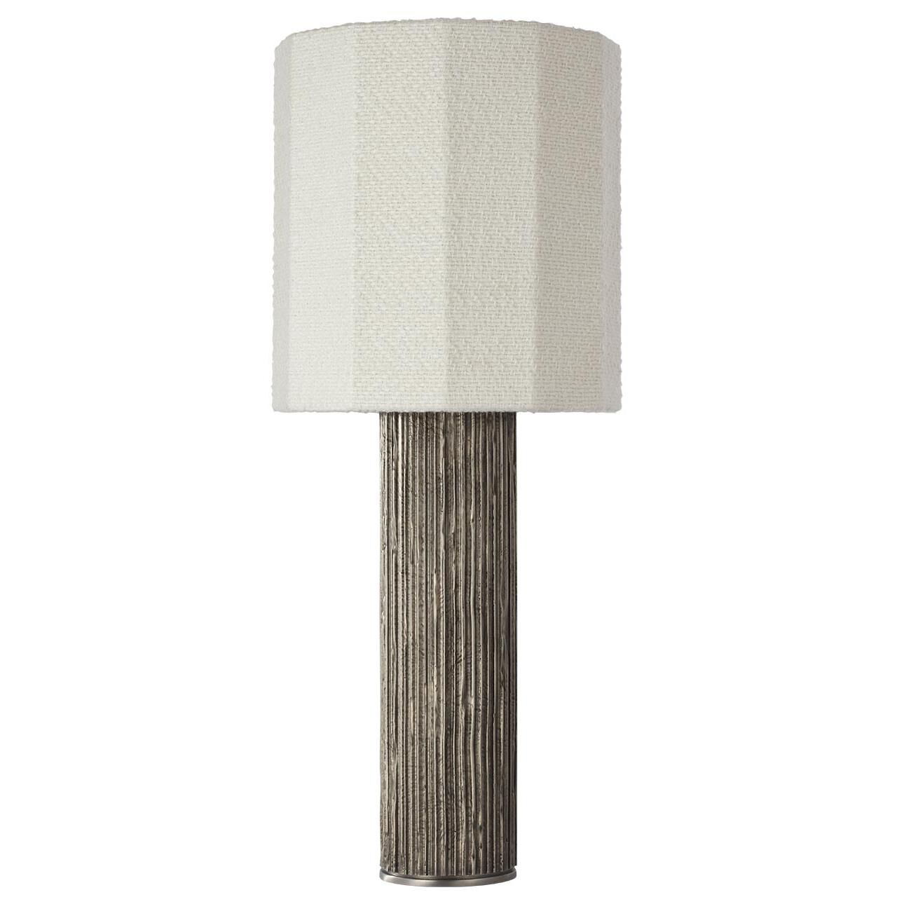 Shown in Ridged Graphite finish and Decorative Boucle shade