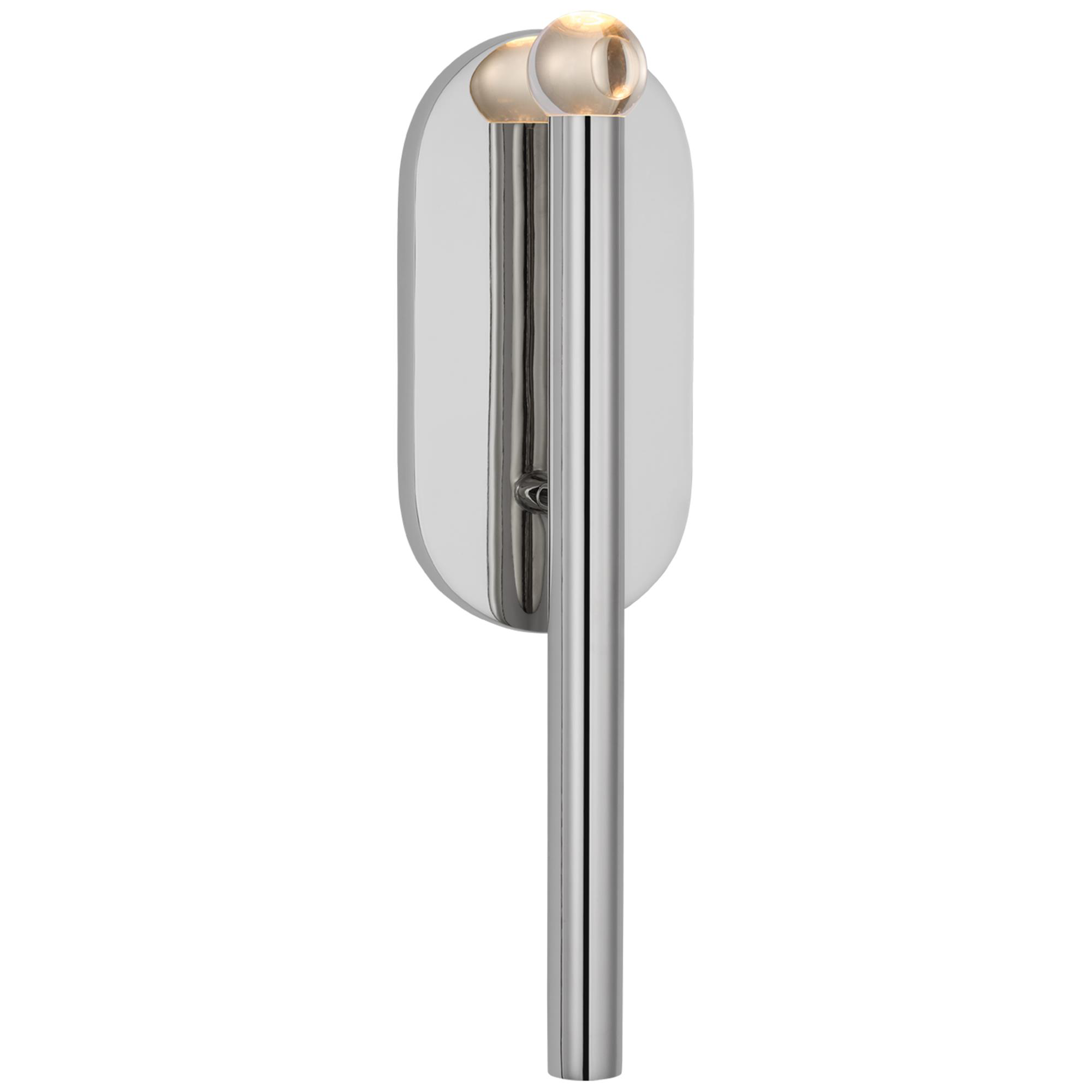 Shown in Polished Nickel finish and Clear glass