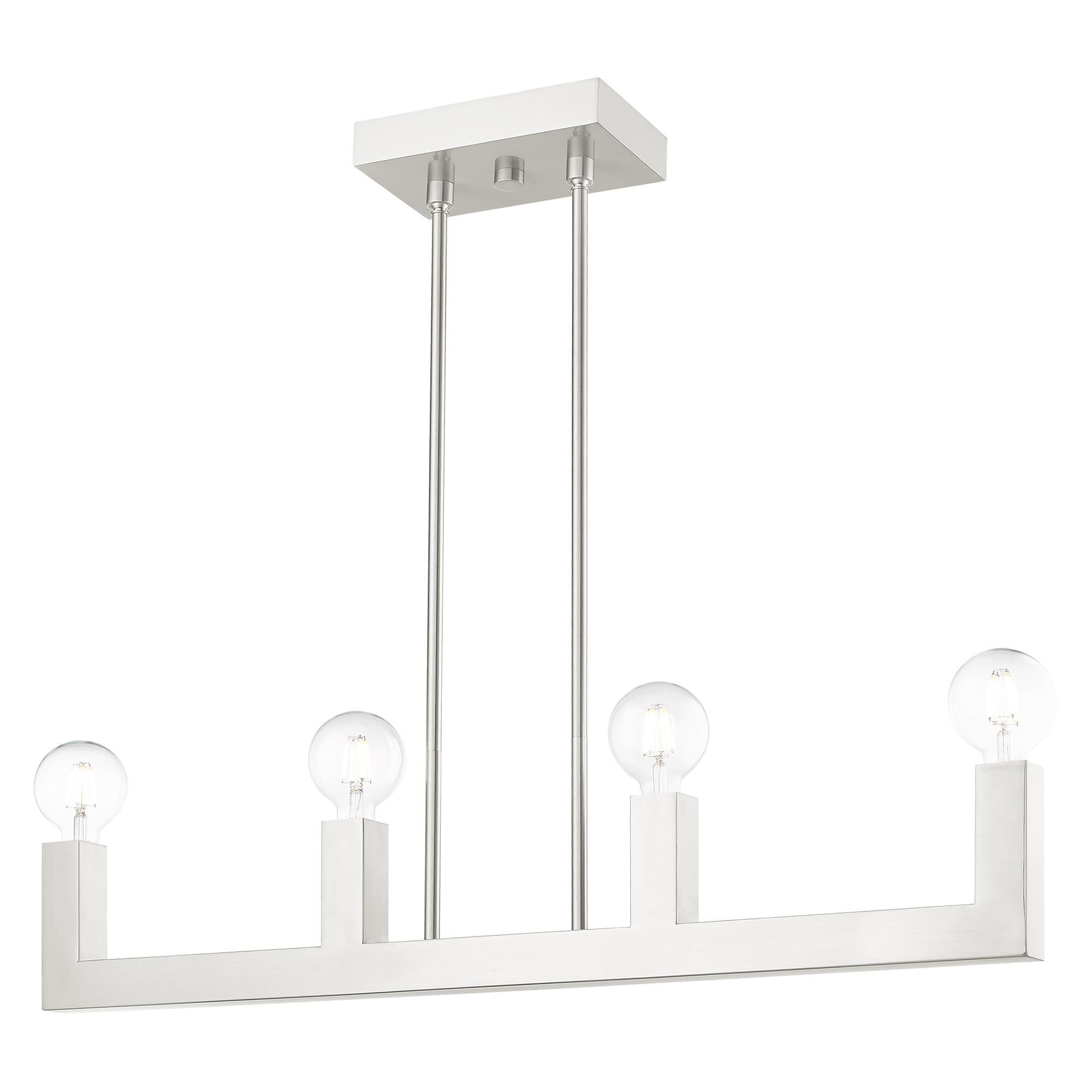 Solna 34 Inch 4 Light Linear Suspension Light by Livex Lighting