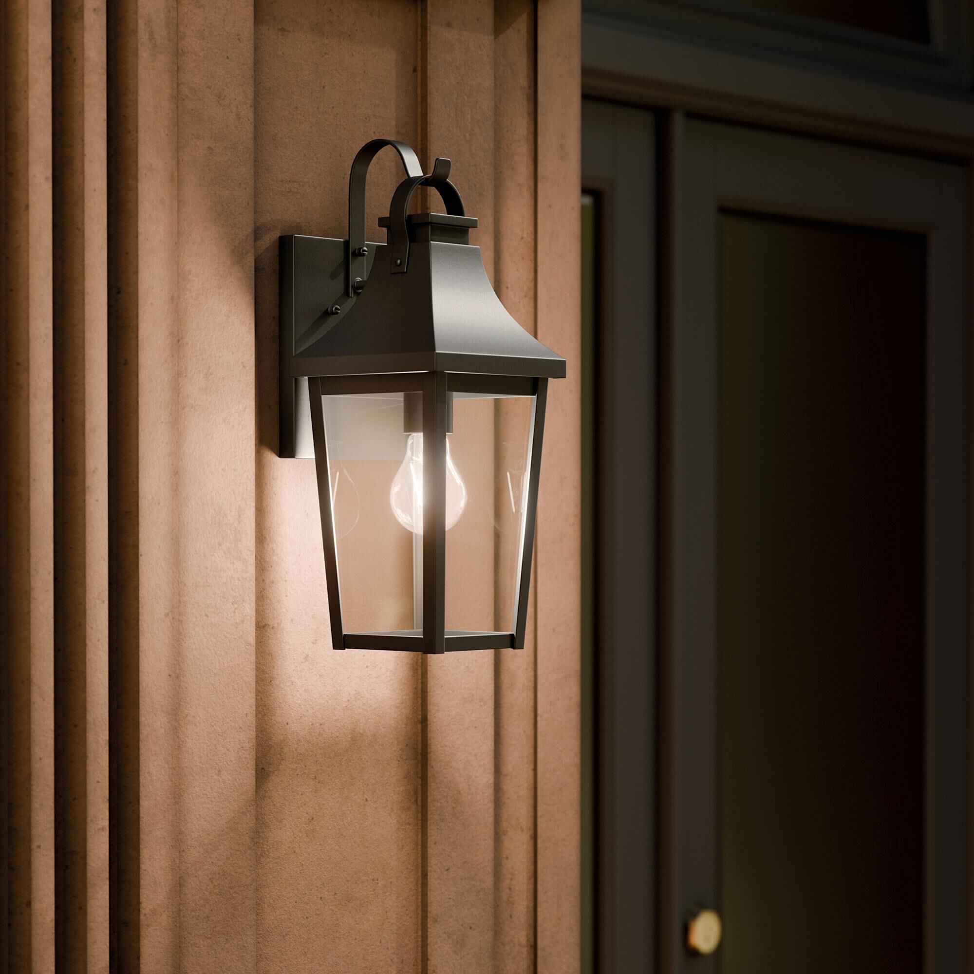 Shown in Textured Black finish and Clear glass