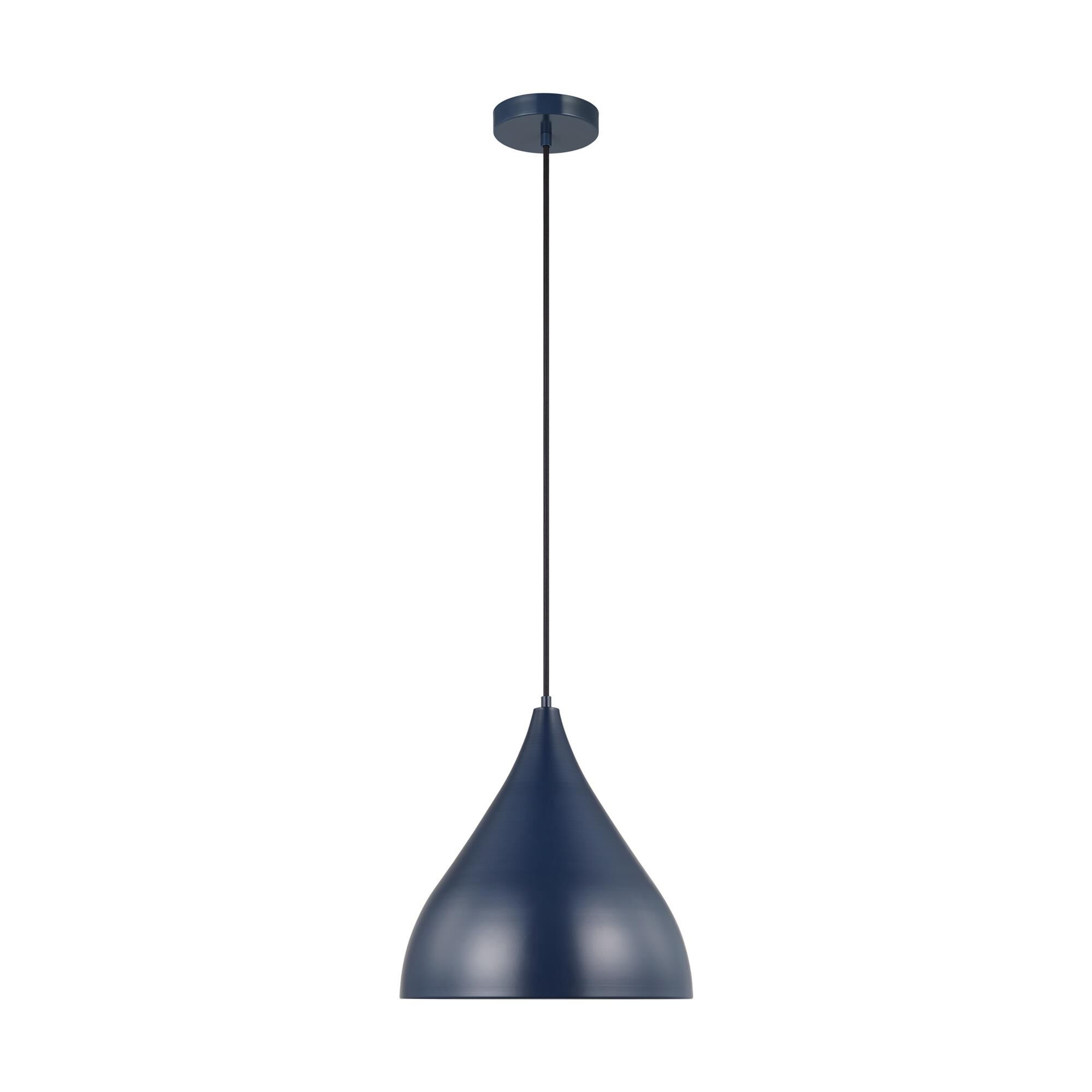 Shown in Navy finish and Navy glass and Navy Steel shade