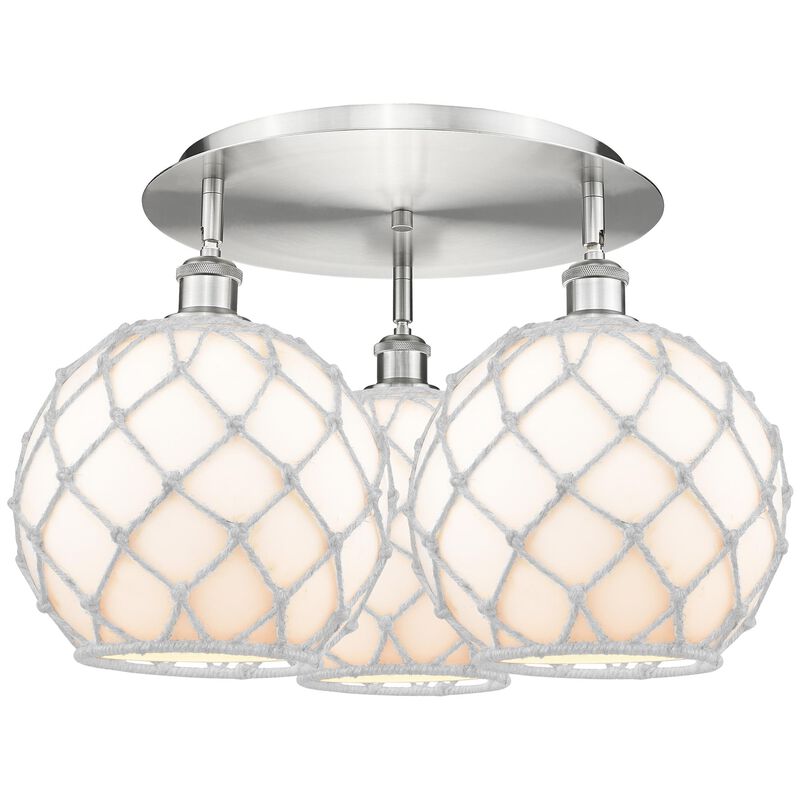 Bruno Marashlian Farmhouse Rope 22 Inch Flush Mount by Innovations Lighting