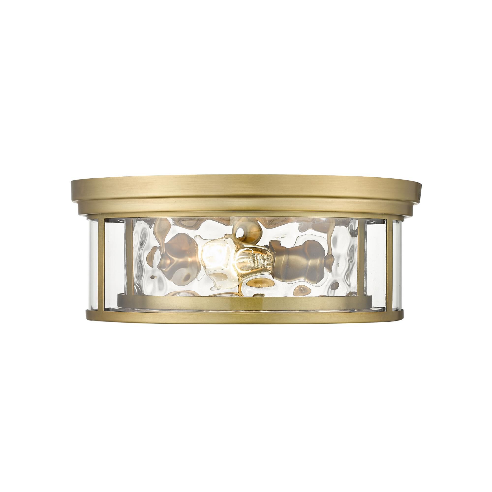 Shown in Rubbed Brass finish and Glass shade