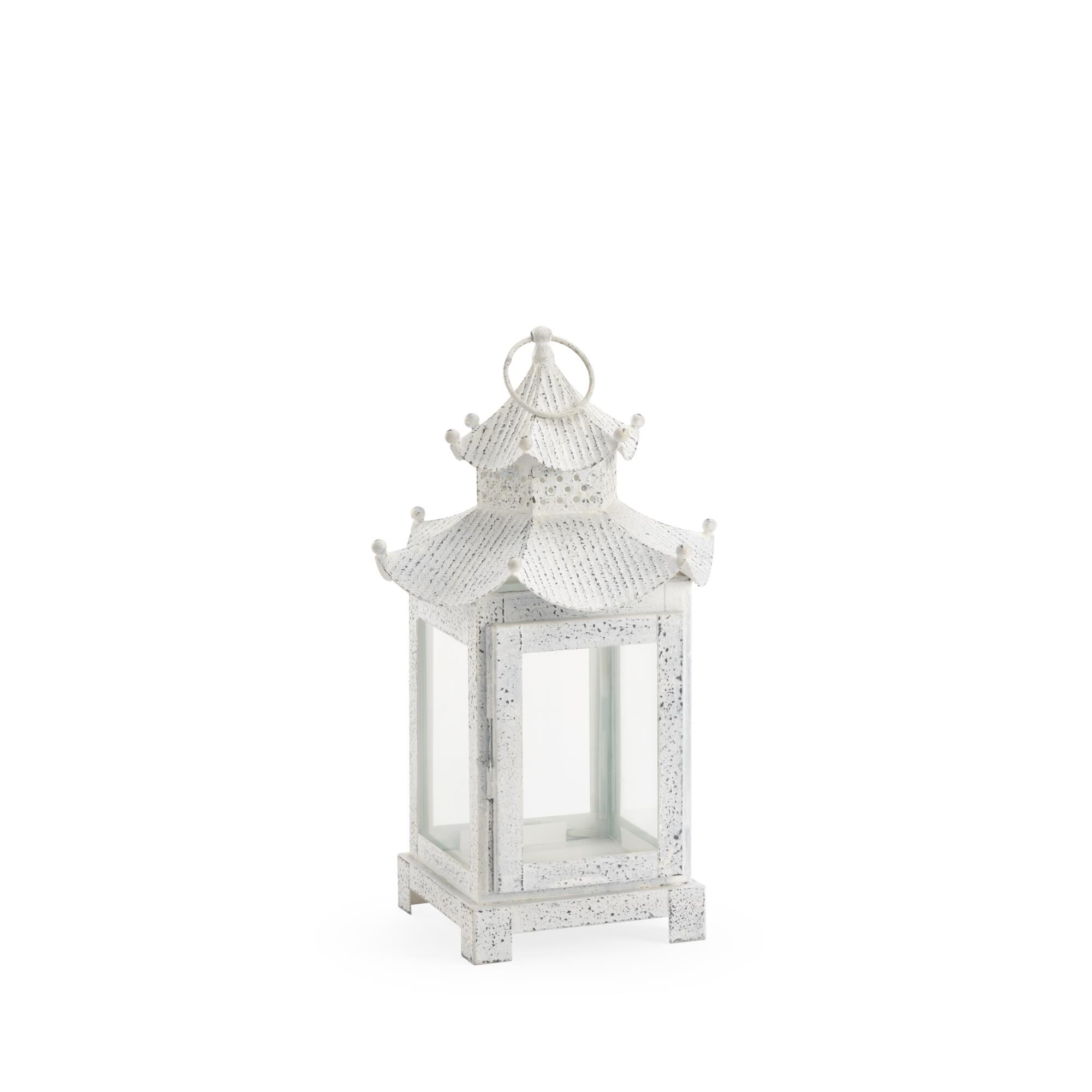 BIRCH LANTERN - WHITE (SM) Figurine by Chelsea House