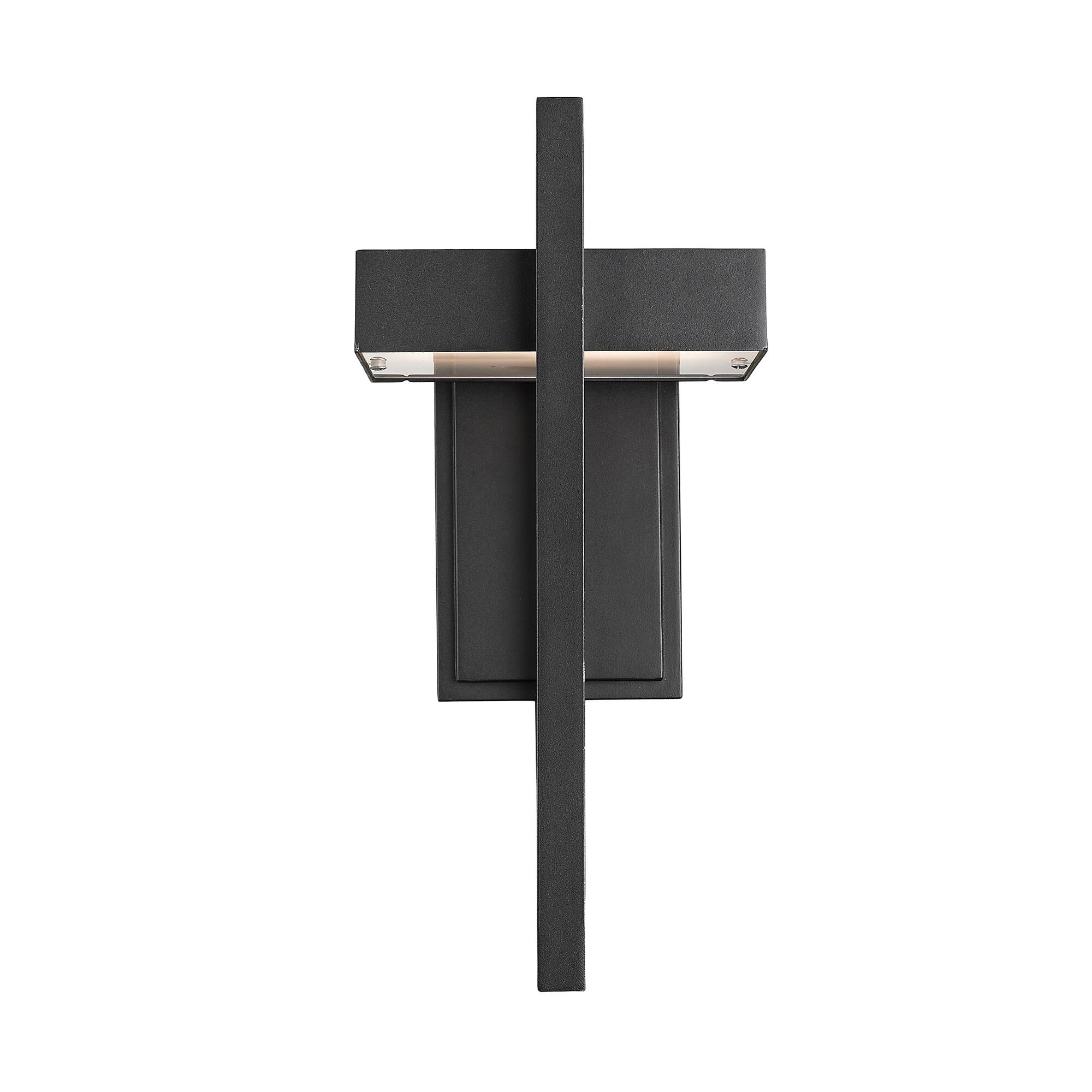 Shown in Black finish and Glass shade
