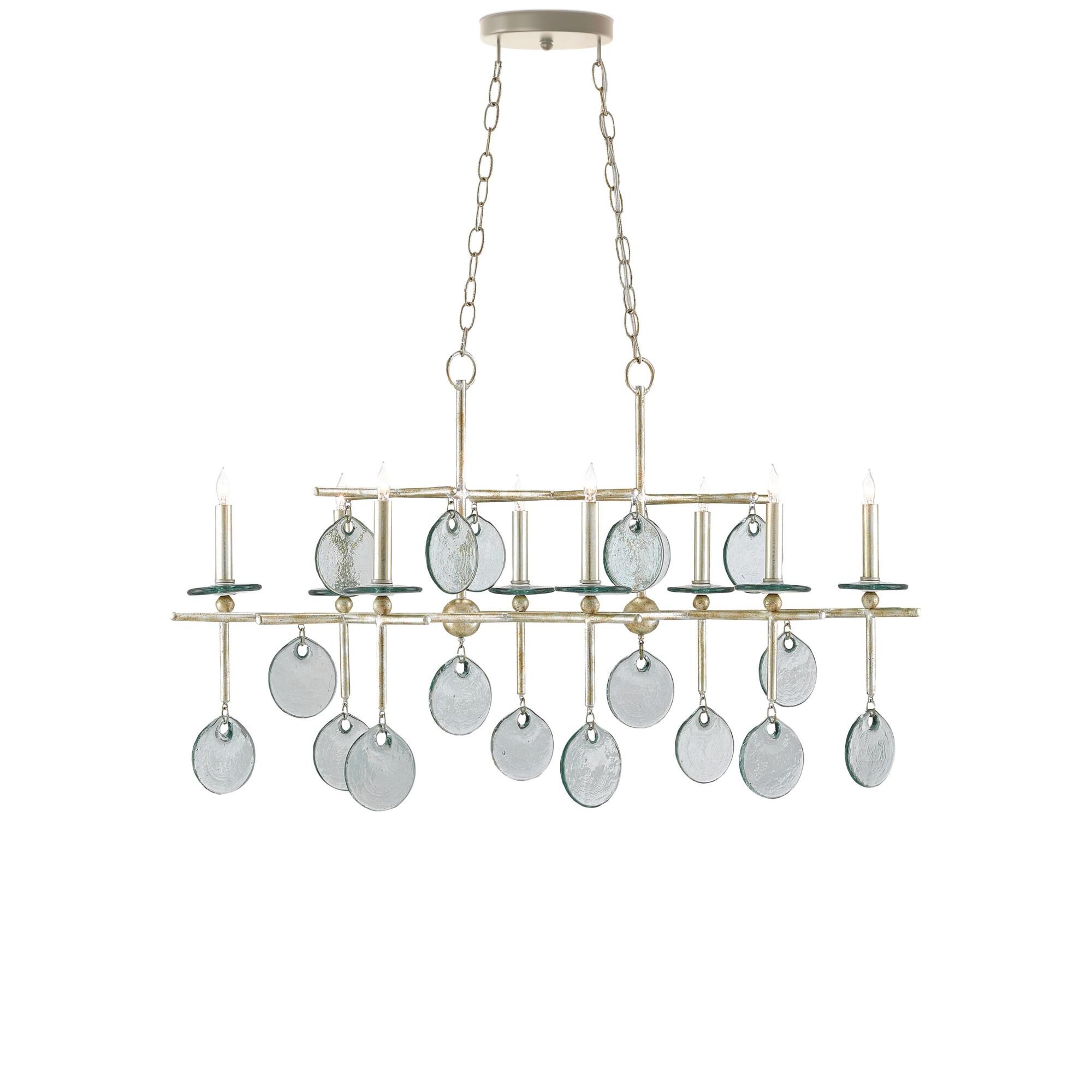 Sethos 42 Inch 8 Light Linear Suspension Light by Currey and Company
