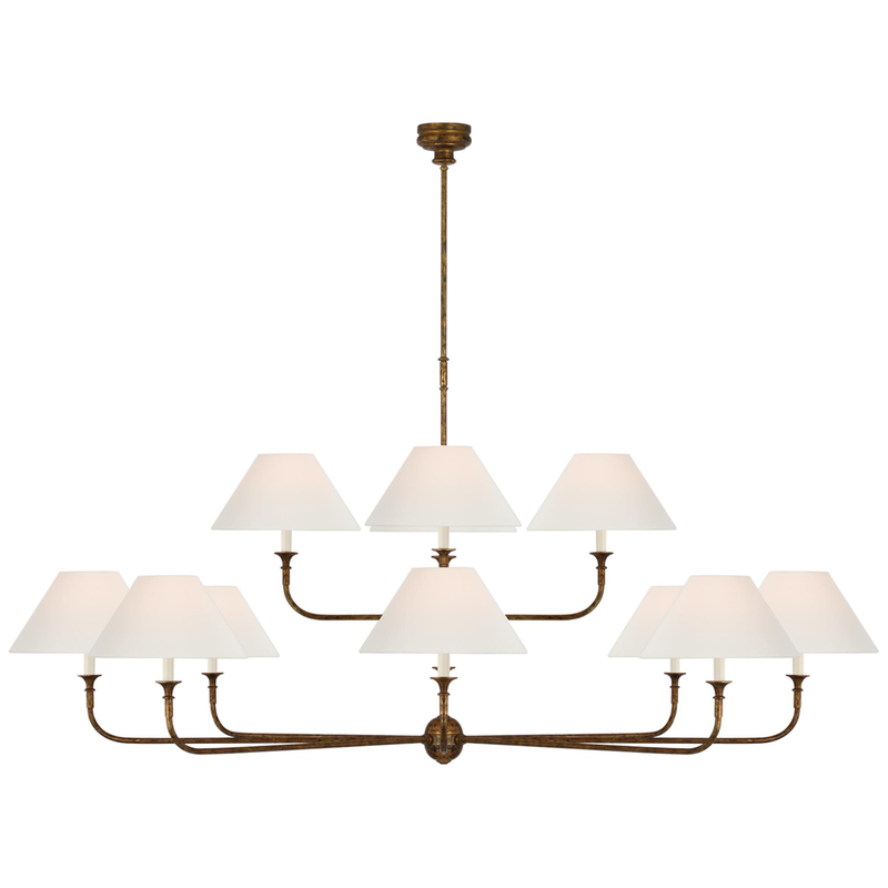 Thomas O'Brien Piaf 72 Inch 12 Light LED Chandelier by Visual Comfort Signature Collection