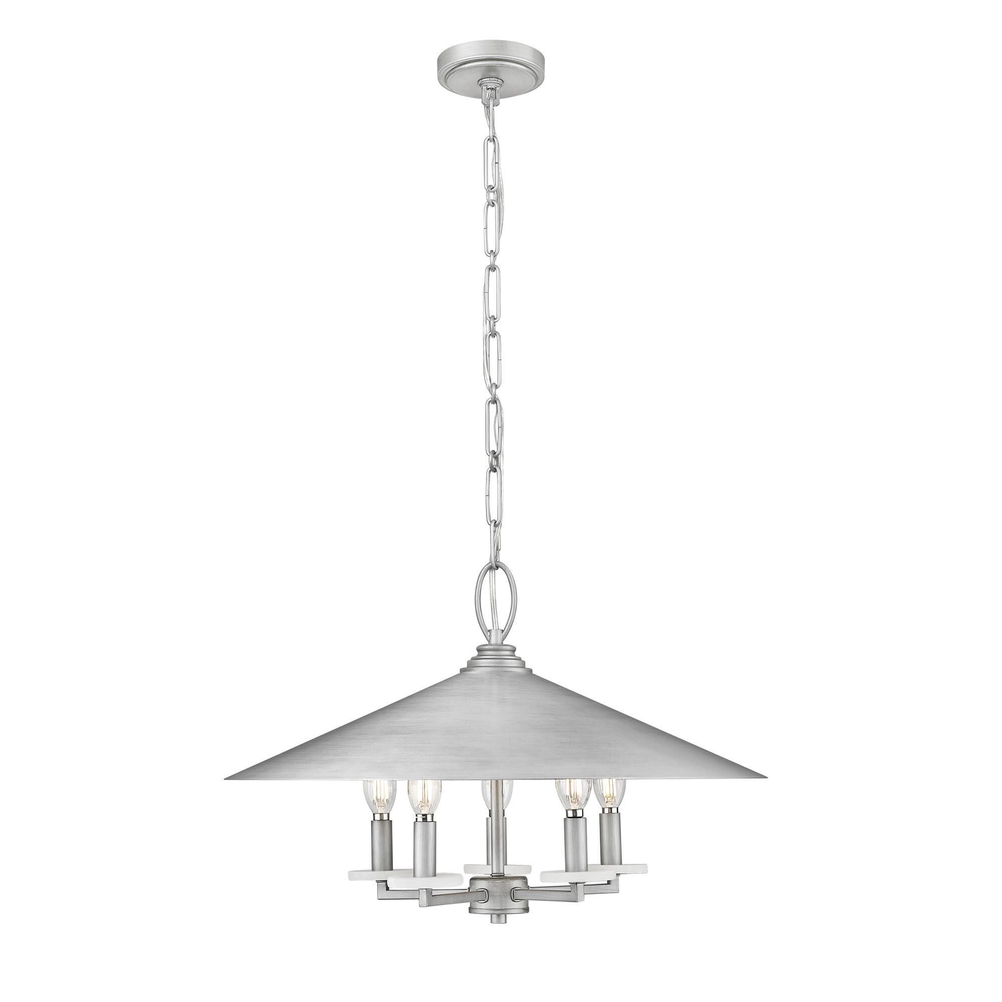 Shown in Signature Pewter finish and Signature Pewter glass and Signature Pewter shade
