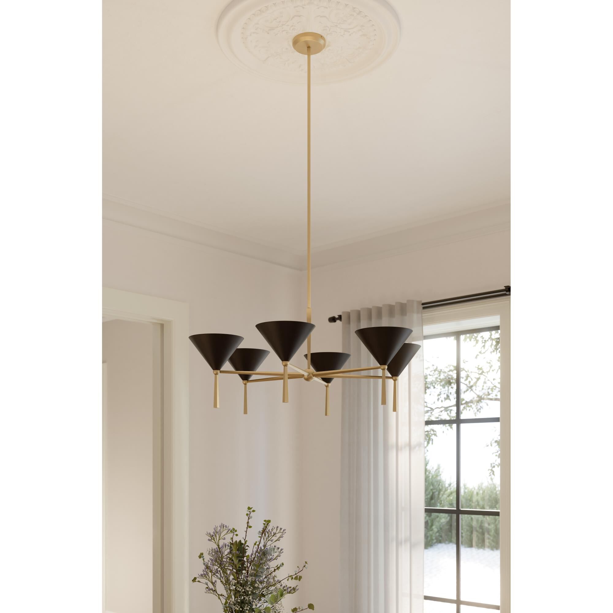 Shown in Legacy Brass and Dark Bronze finish