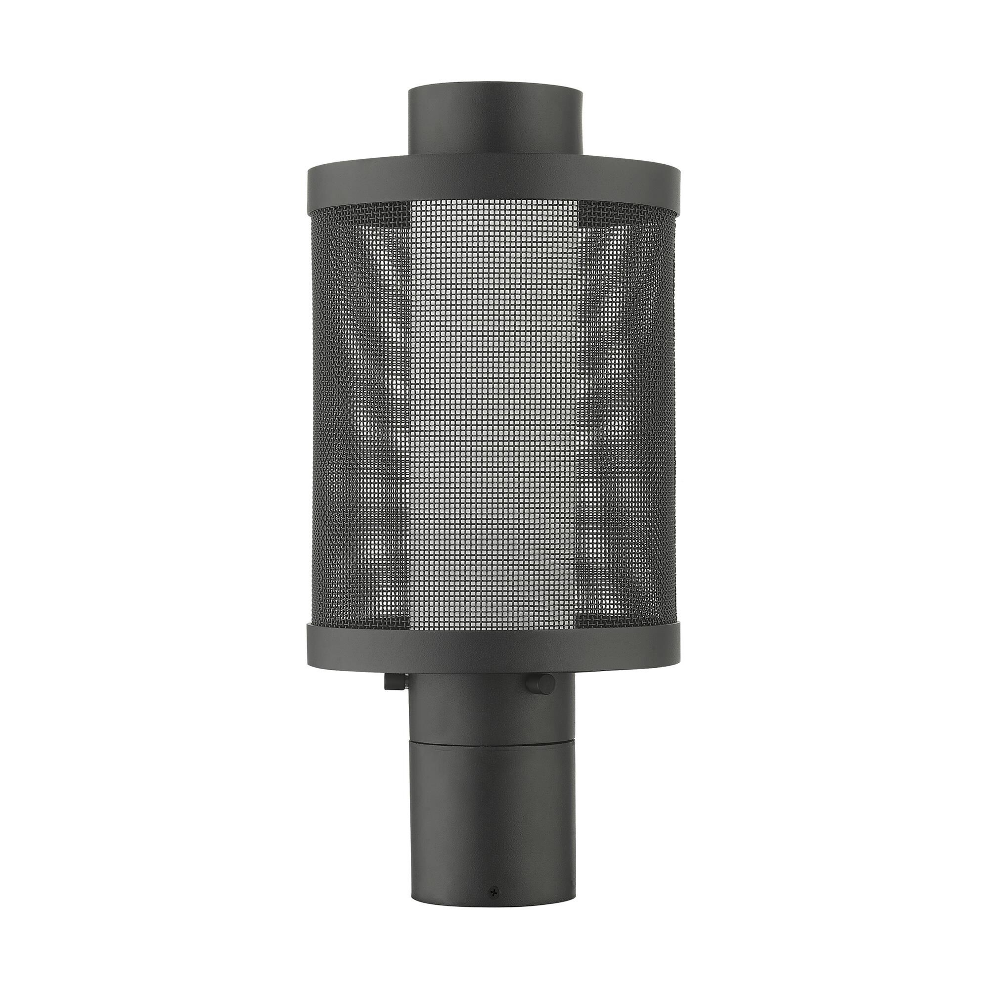Shown in Textured Black finish and Textured Black Stainless Steel Mesh With Satin Opal White glass and Textured Black Stainless Steel Mesh With Satin Opal White Glass shade