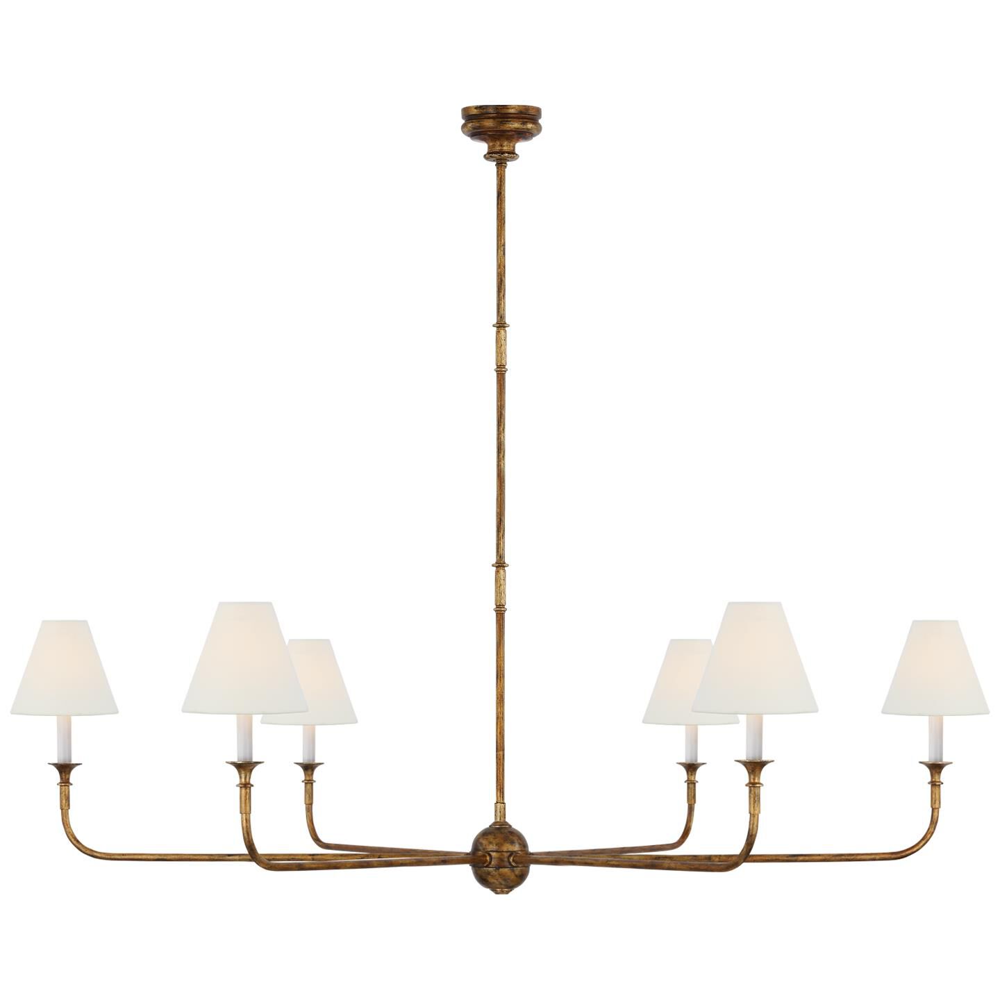 Thomas O'Brien Piaf 58 Inch 6 Light Chandelier by Visual Comfort Signature Collection