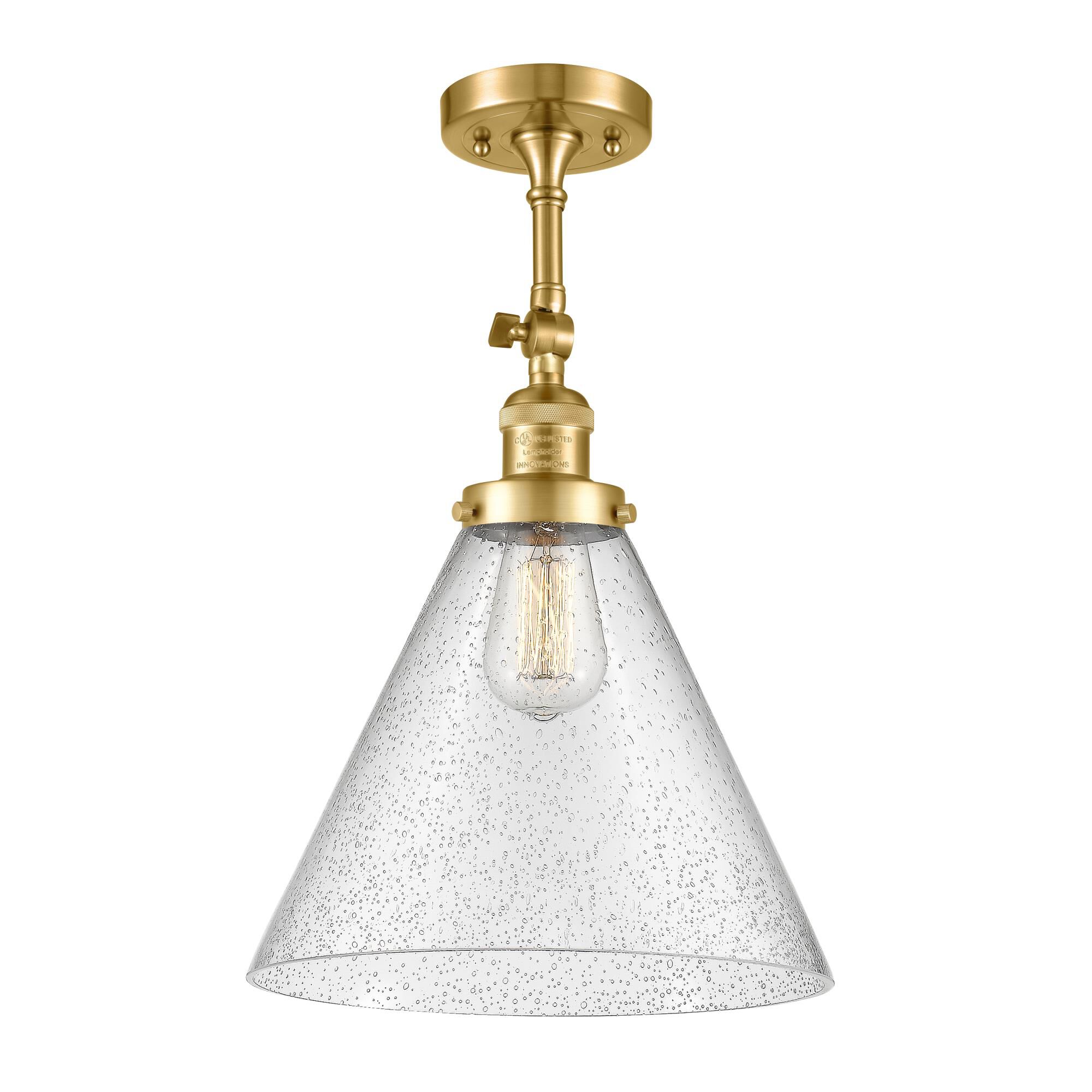 Bruno Marashlian Cone 12 Inch 1 Light Semi Flush Mount by Innovations Lighting