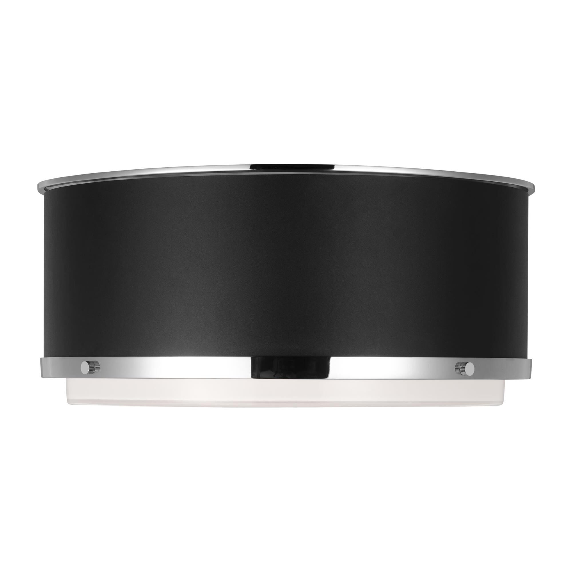 Shown in Polished Nickel finish and Silk Screen White Inside Clear Outside glass