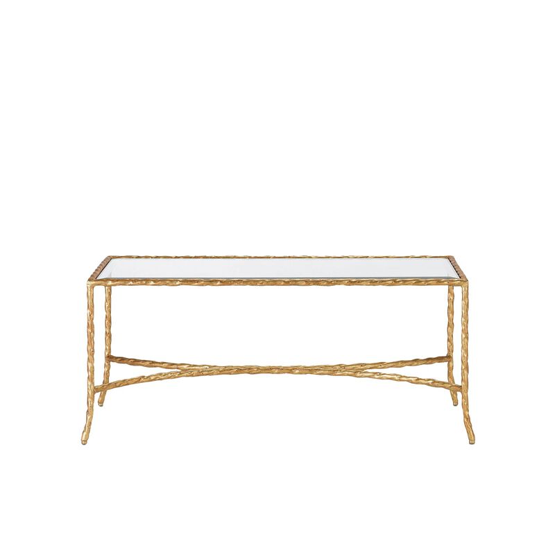 Gilt Console Table by Currey and Company