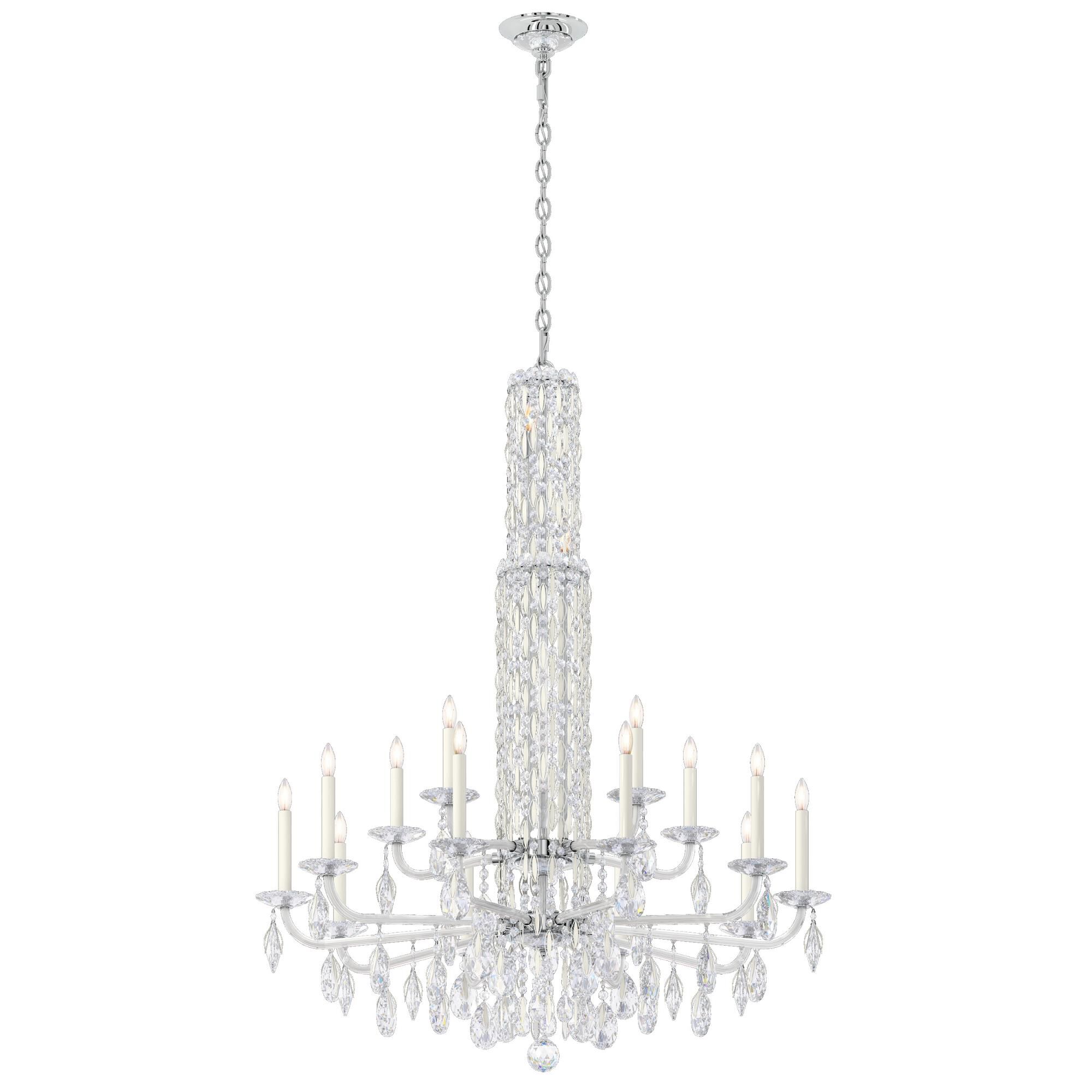 Sarella 40 Inch 17 Light Chandelier by Schonbek