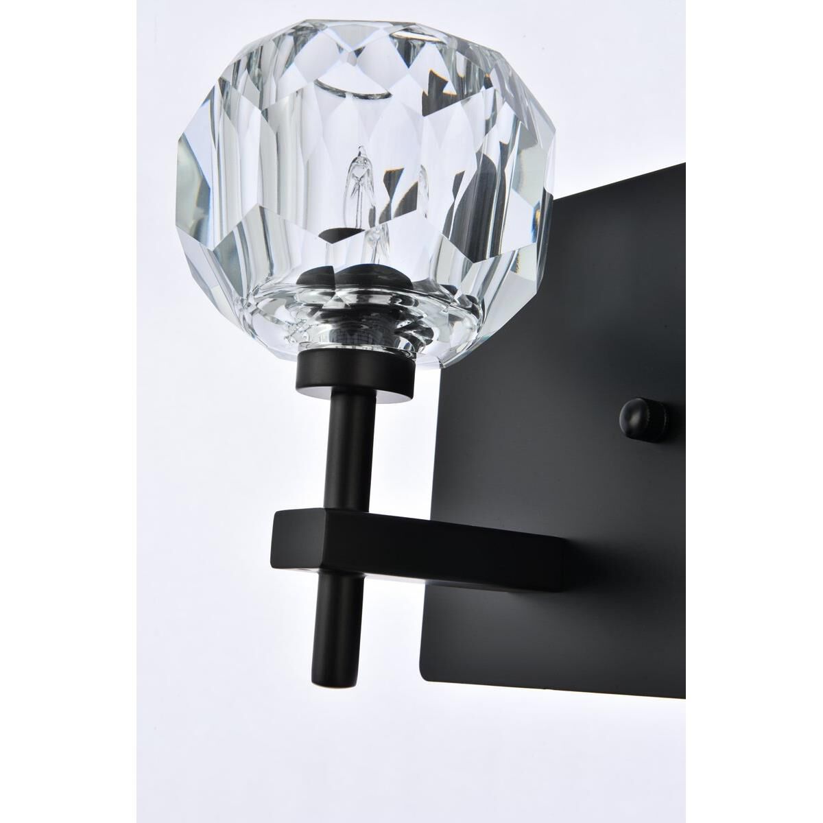 Shown in Black  finish and RC Clear crystal and Clear glass