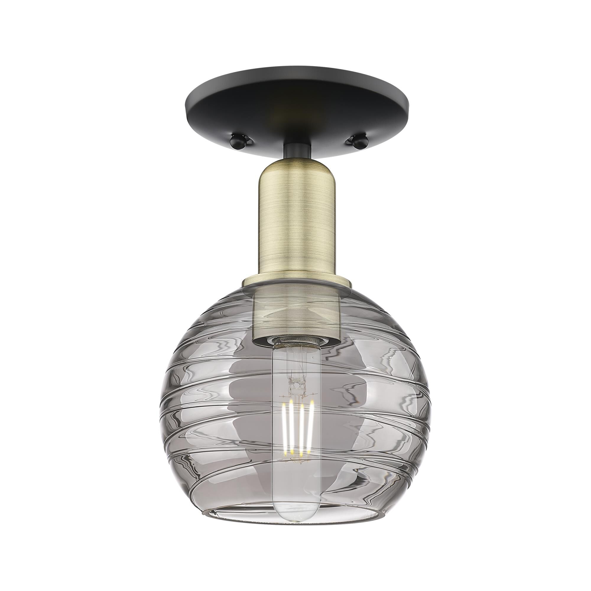 Bruno Marashlian Athens Deco Swirl 6 Inch Semi Flush Mount by Innovations Lighting