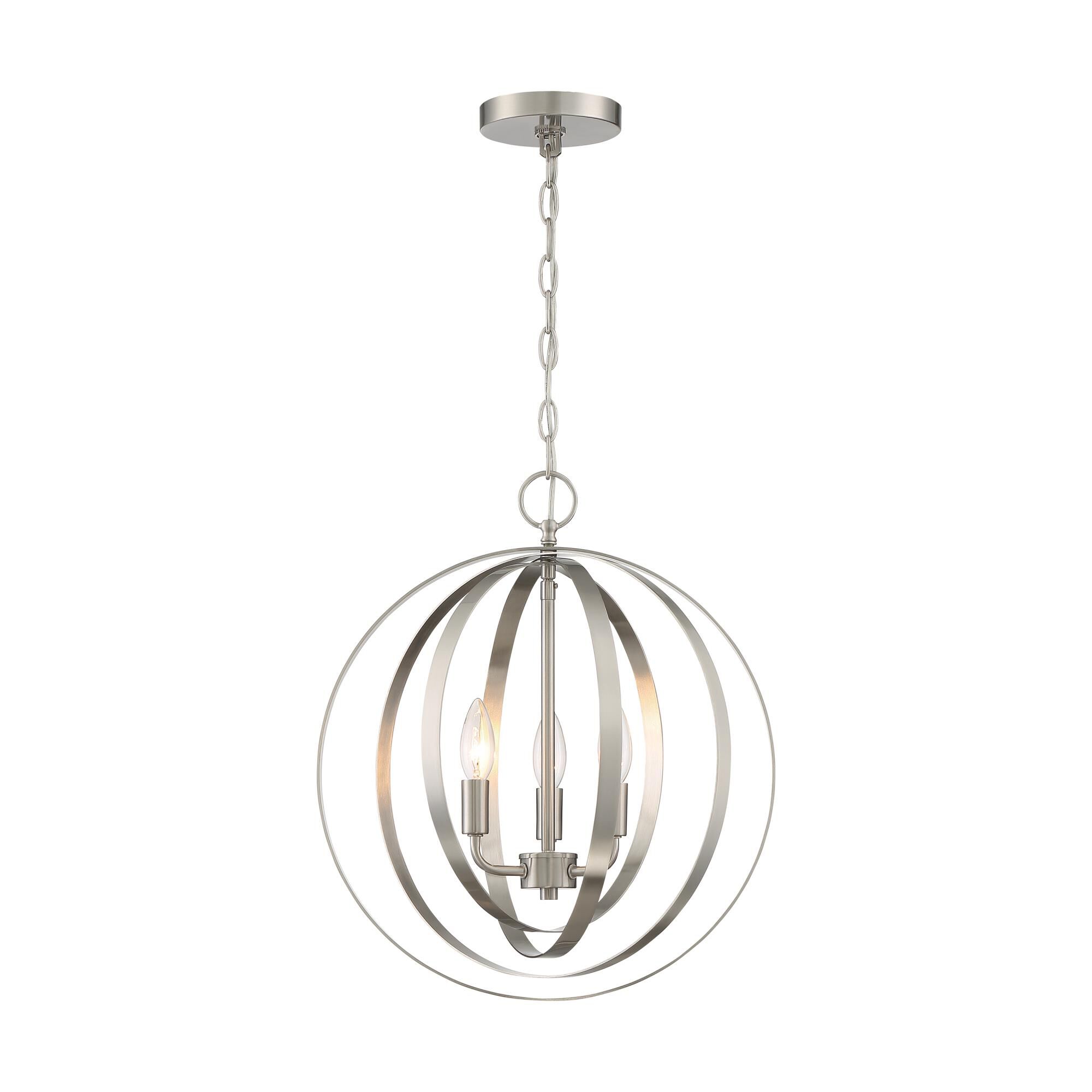Pendleton 16 Inch 3 Light Mini Chandelier by Nuvo Lighting