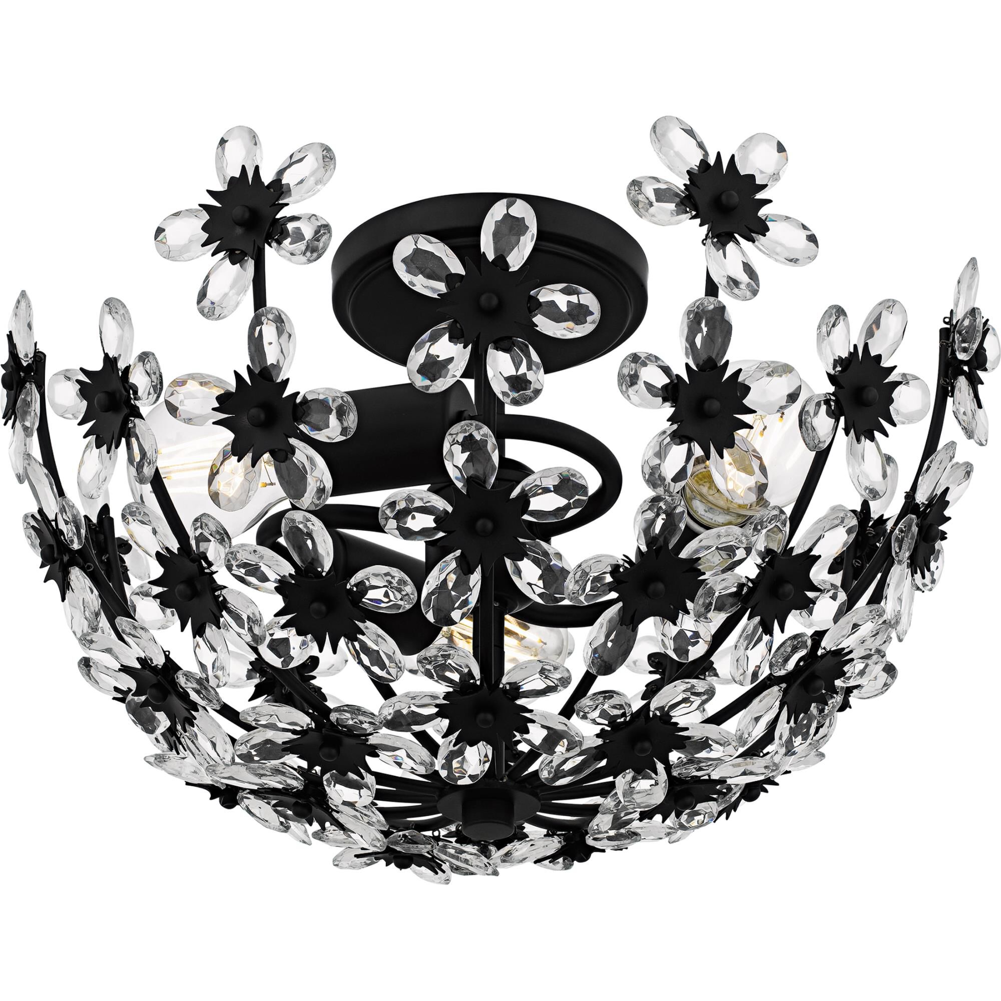 Rosemary 16 Inch Semi Flush Mount by Quoizel