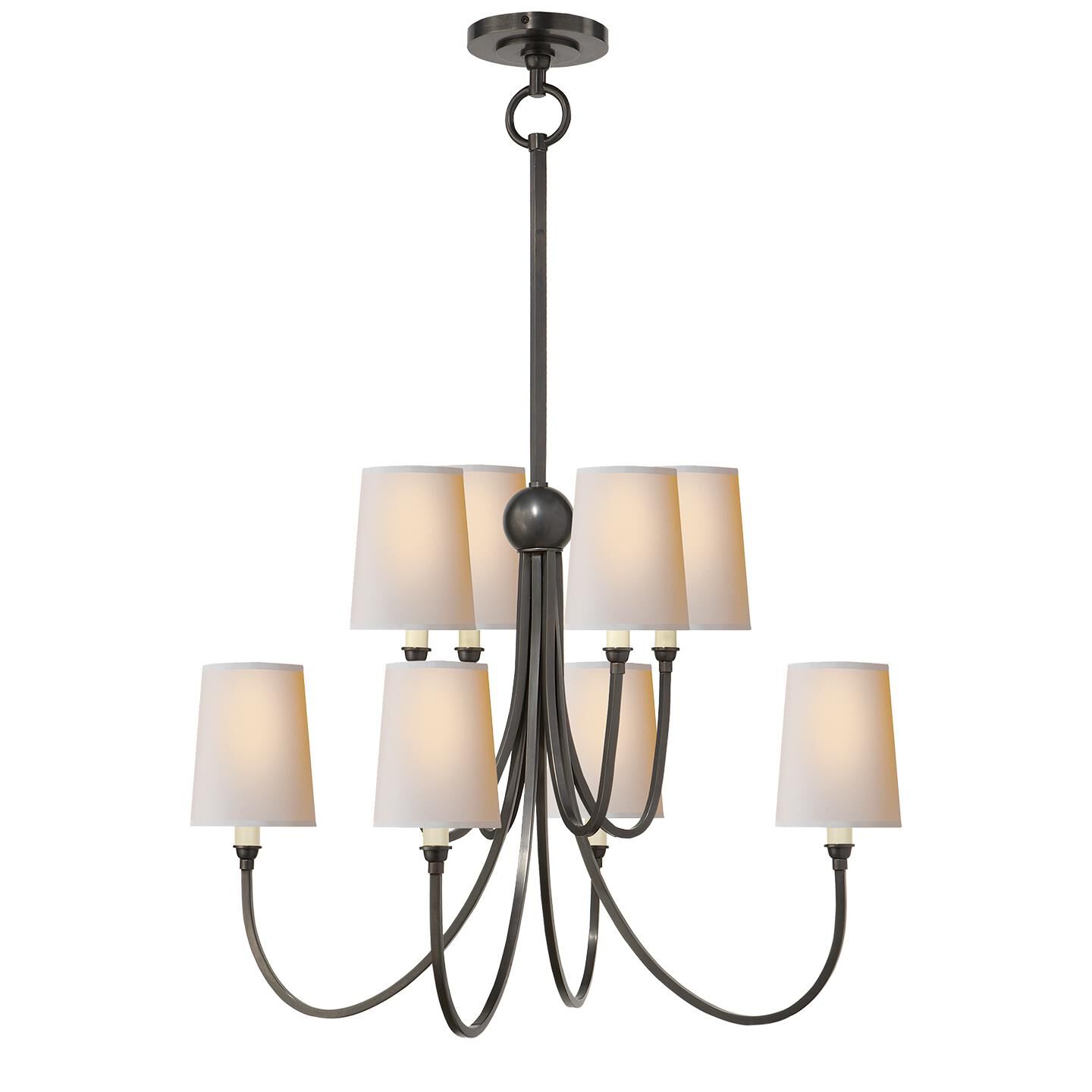 Shown in Bronze finish and Natural Paper shade