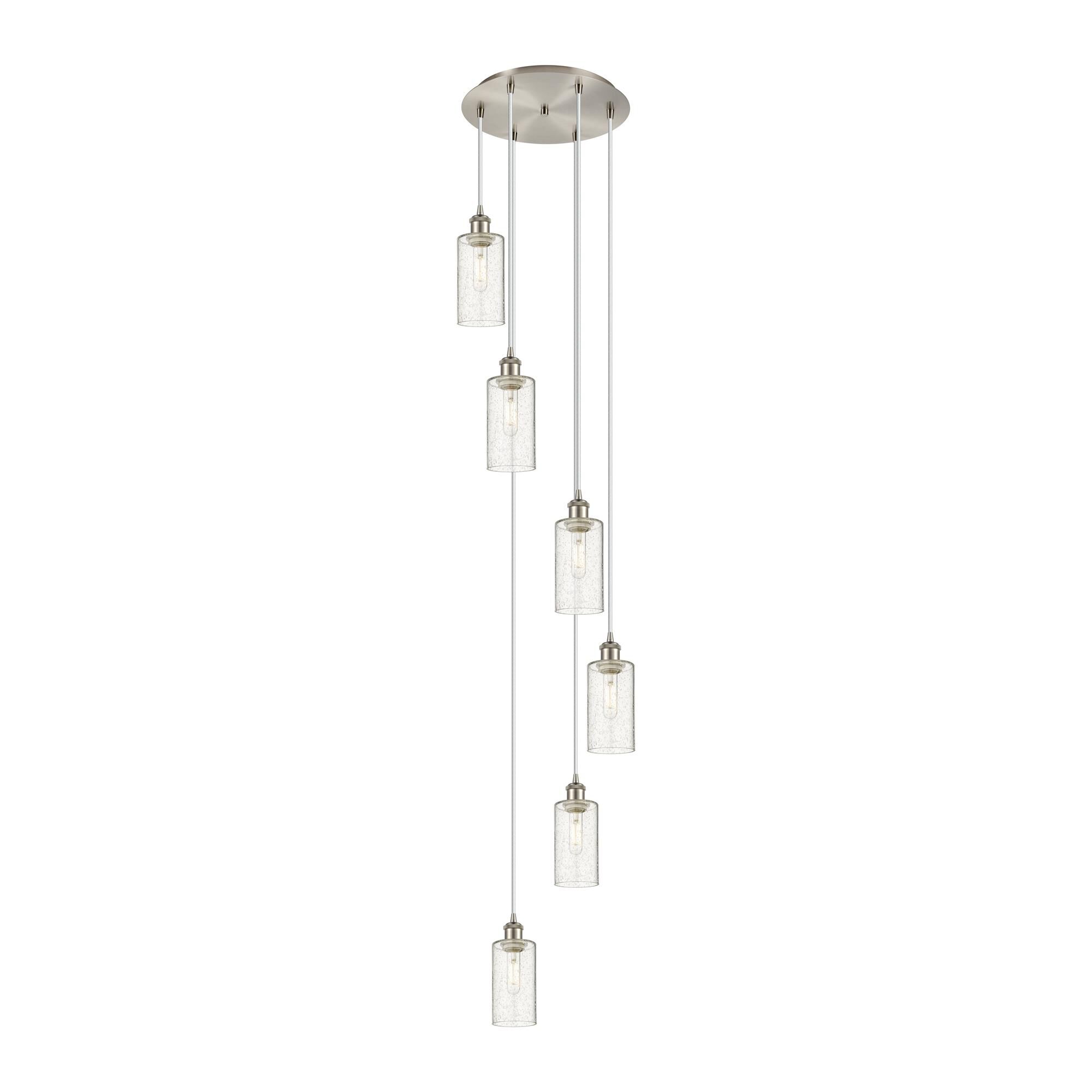 Shown in Satin Nickel finish and Seedy shade