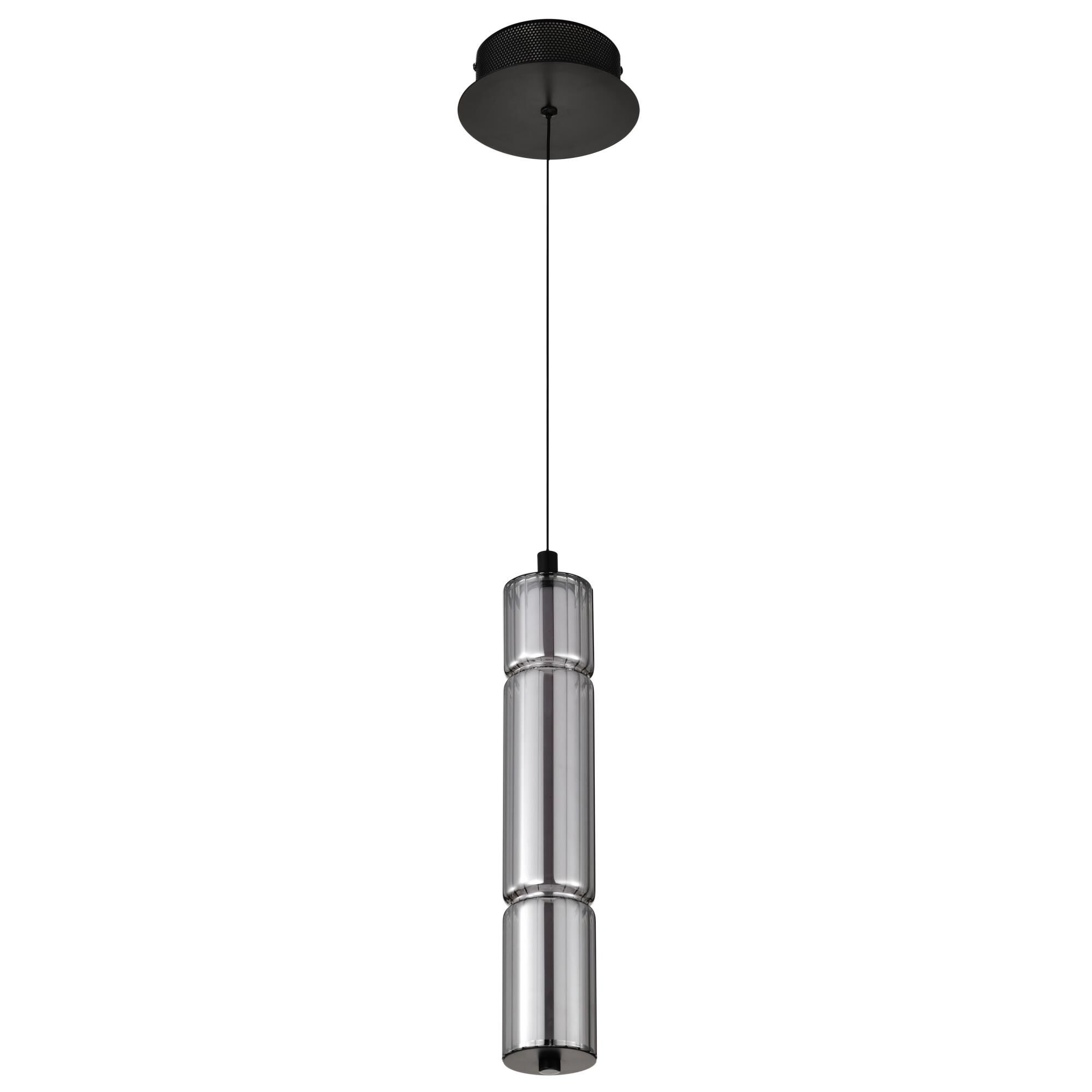 Shown in Matte Black finish and Smoked glass