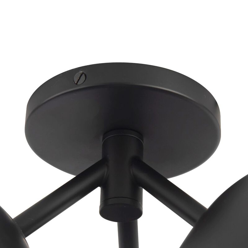 Ryan Pauly Fosso 17 Inch 3 Light Semi Flush Mount by Kuzco
