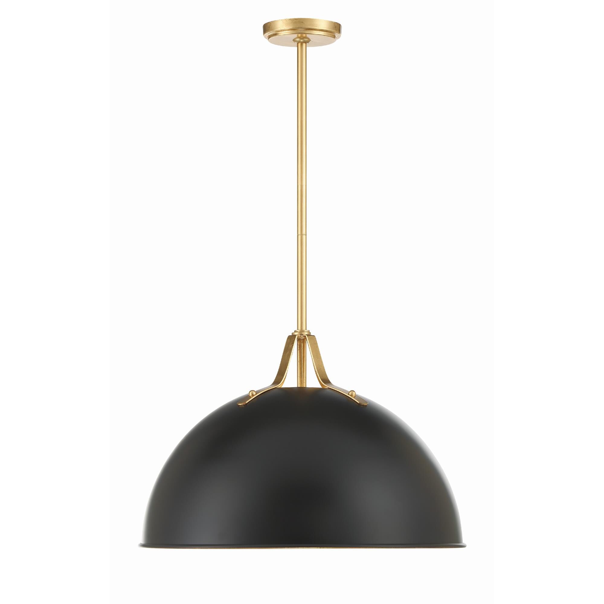 Shown in Matte Black + Antique Gold finish