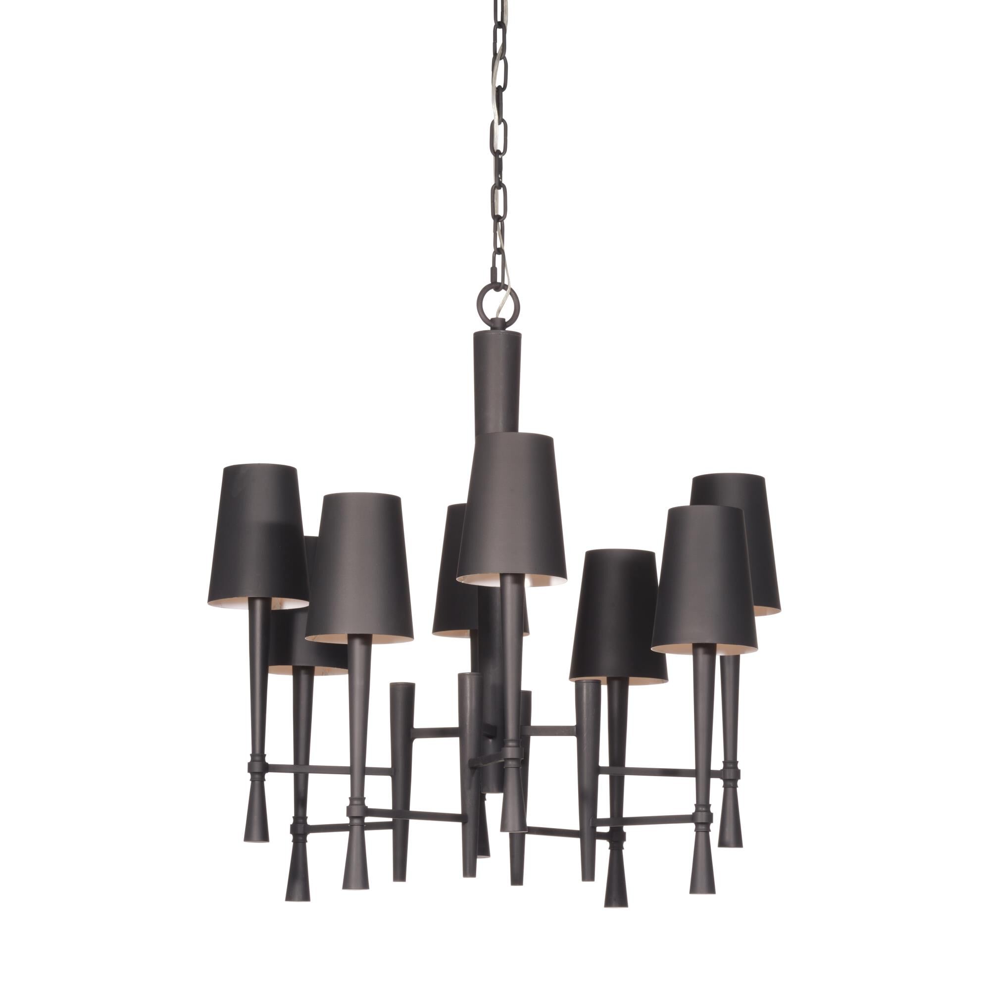 Shown in Black finish and Black Metal shade