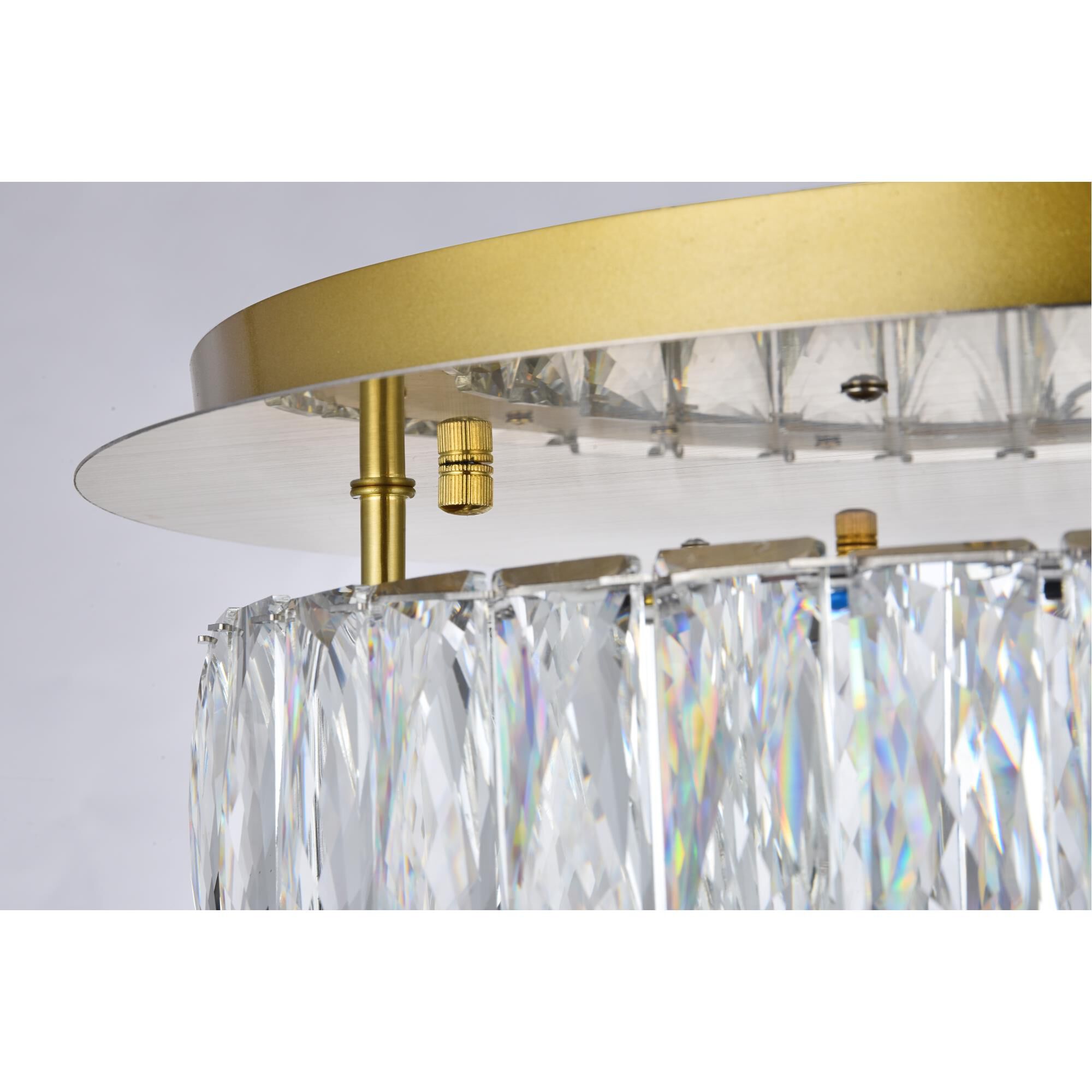 Shown in Gold finish and Clear Royal Cut crystal