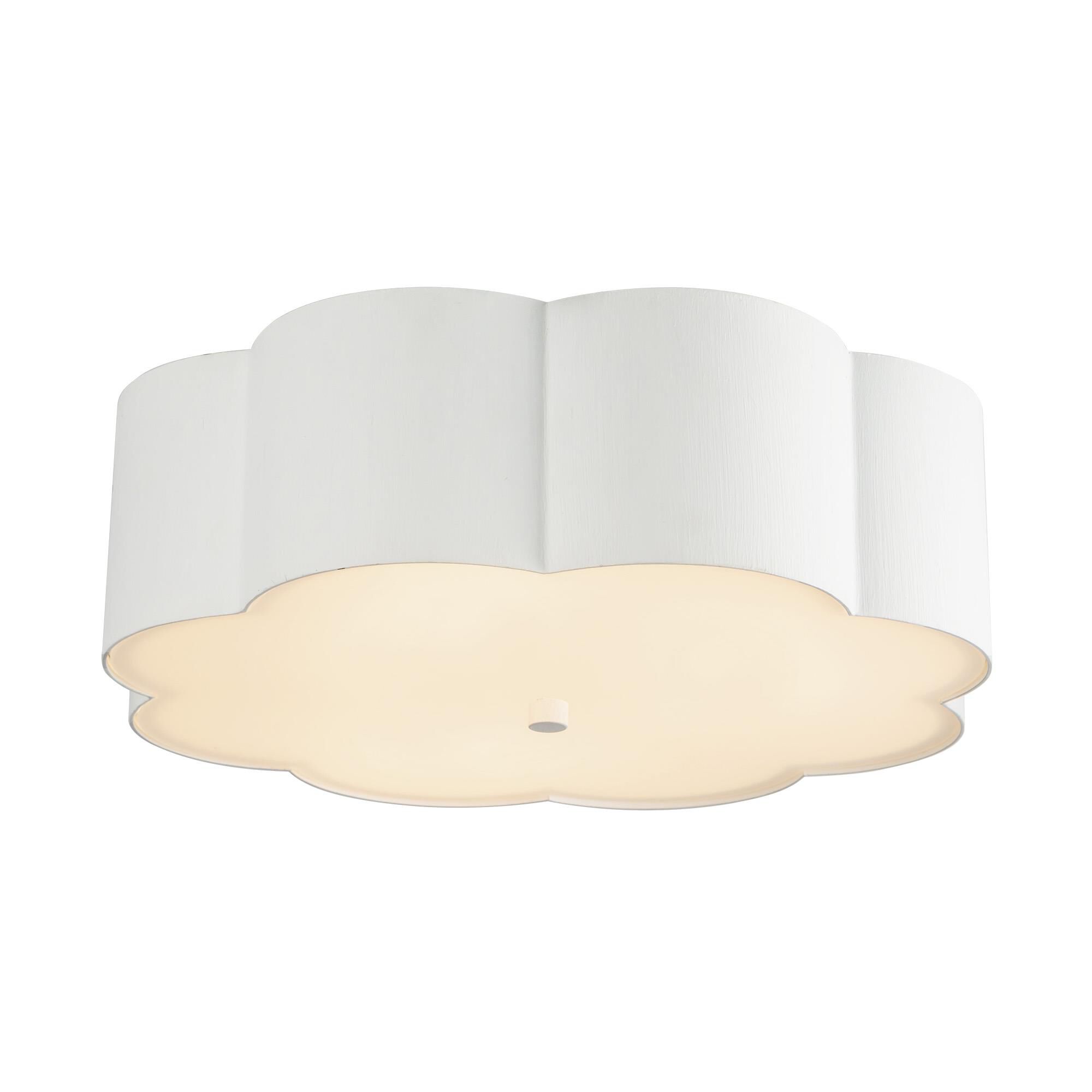 Shown in Antique White finish and Frosted Diffuser glass