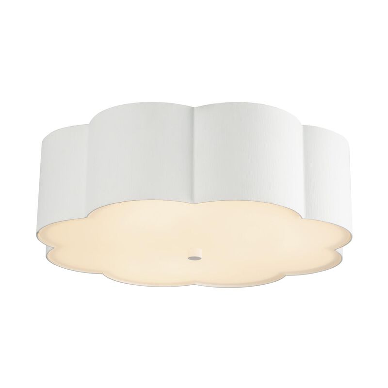 Hae Jung Roe Blossom 14 Inch 3 Light Flush Mount by Alora Mood