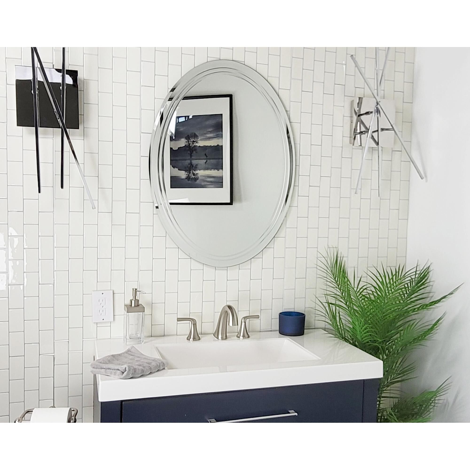 Tri Bev Bathroom Mirrors by Decor Wonderland