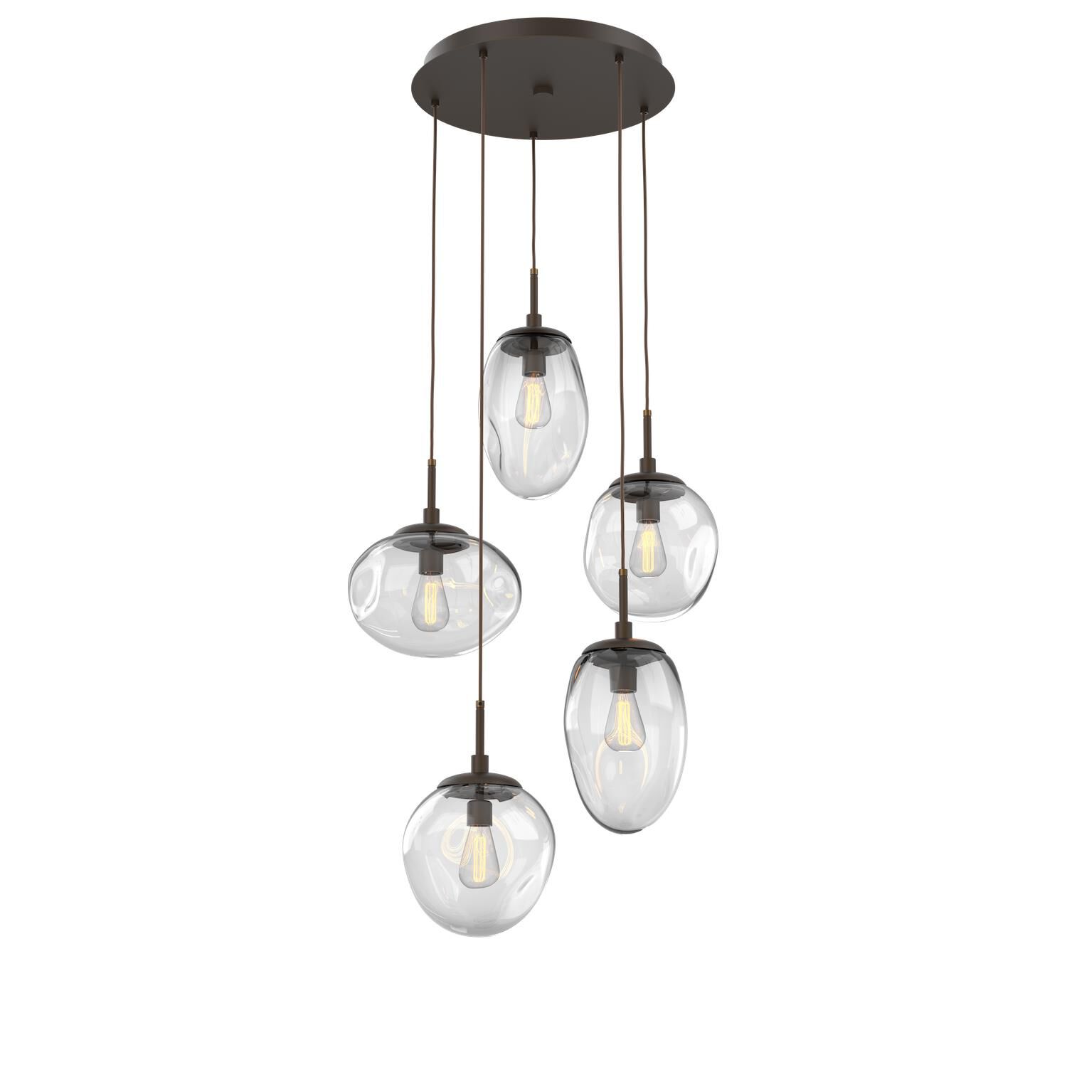 Levi Wilson Nebula 24 Inch 5 Light Multi Light Pendant by Hammerton Studio