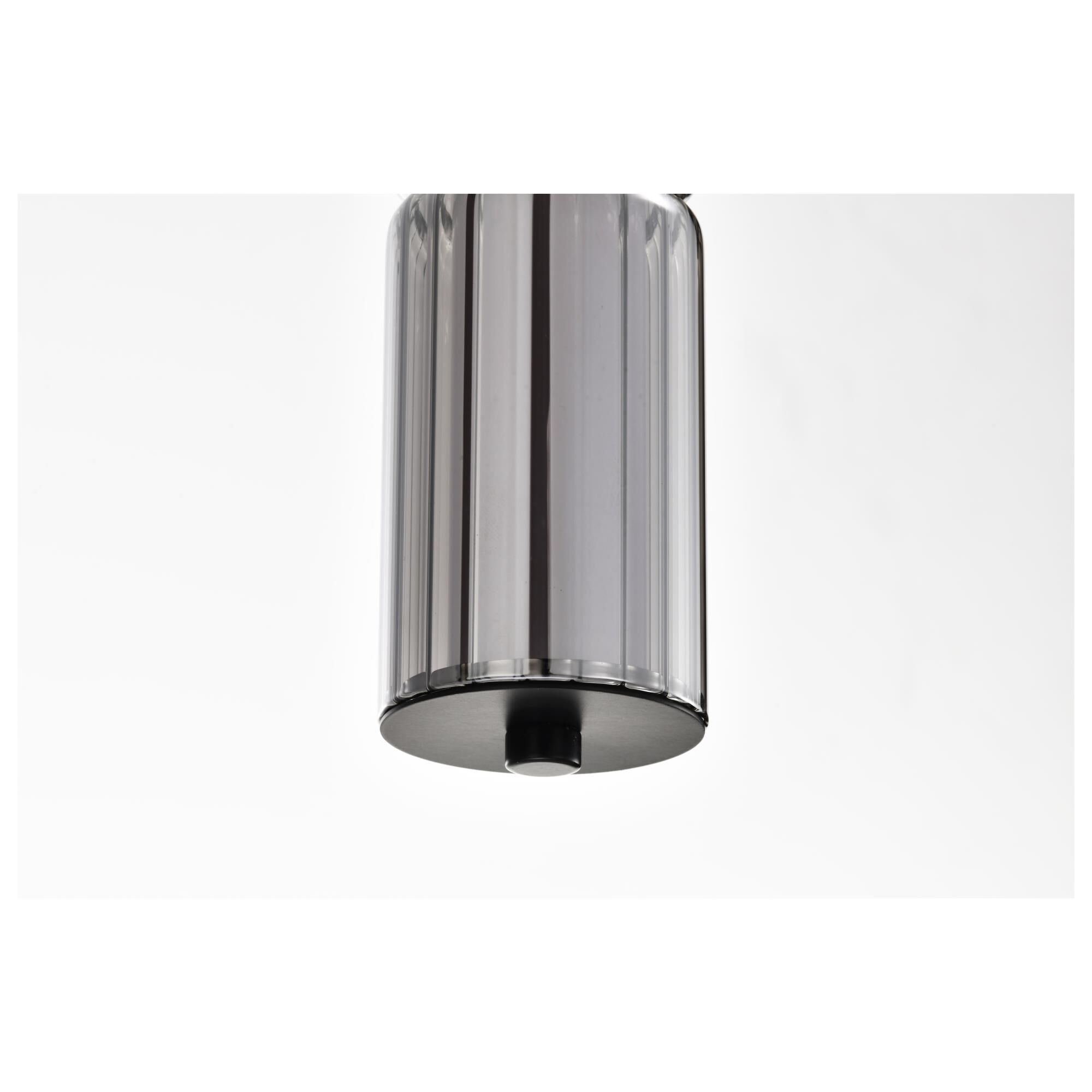 Shown in Matte Black finish and Smoked glass
