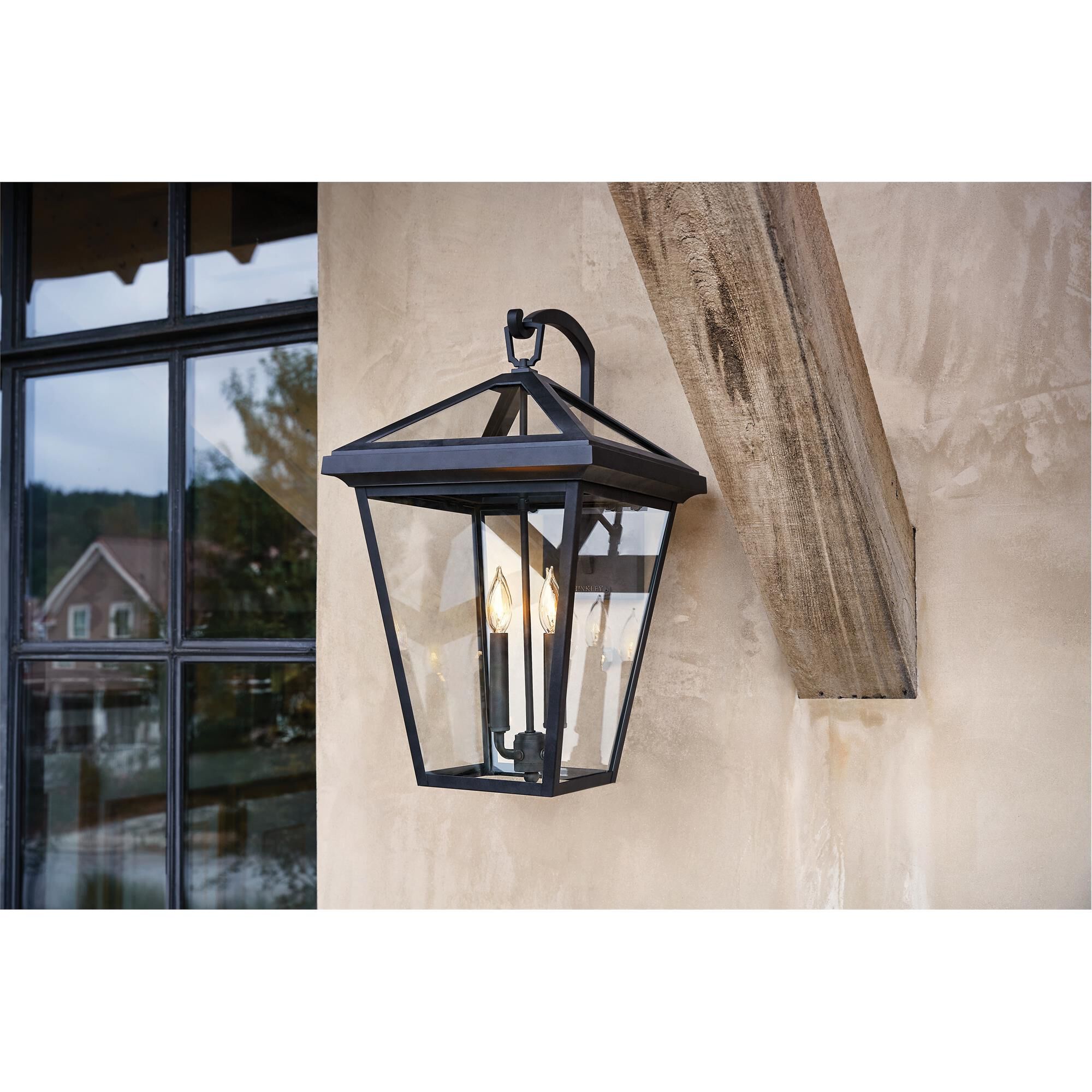 Shown in Oil Rubbed Bronze finish and Clear glass